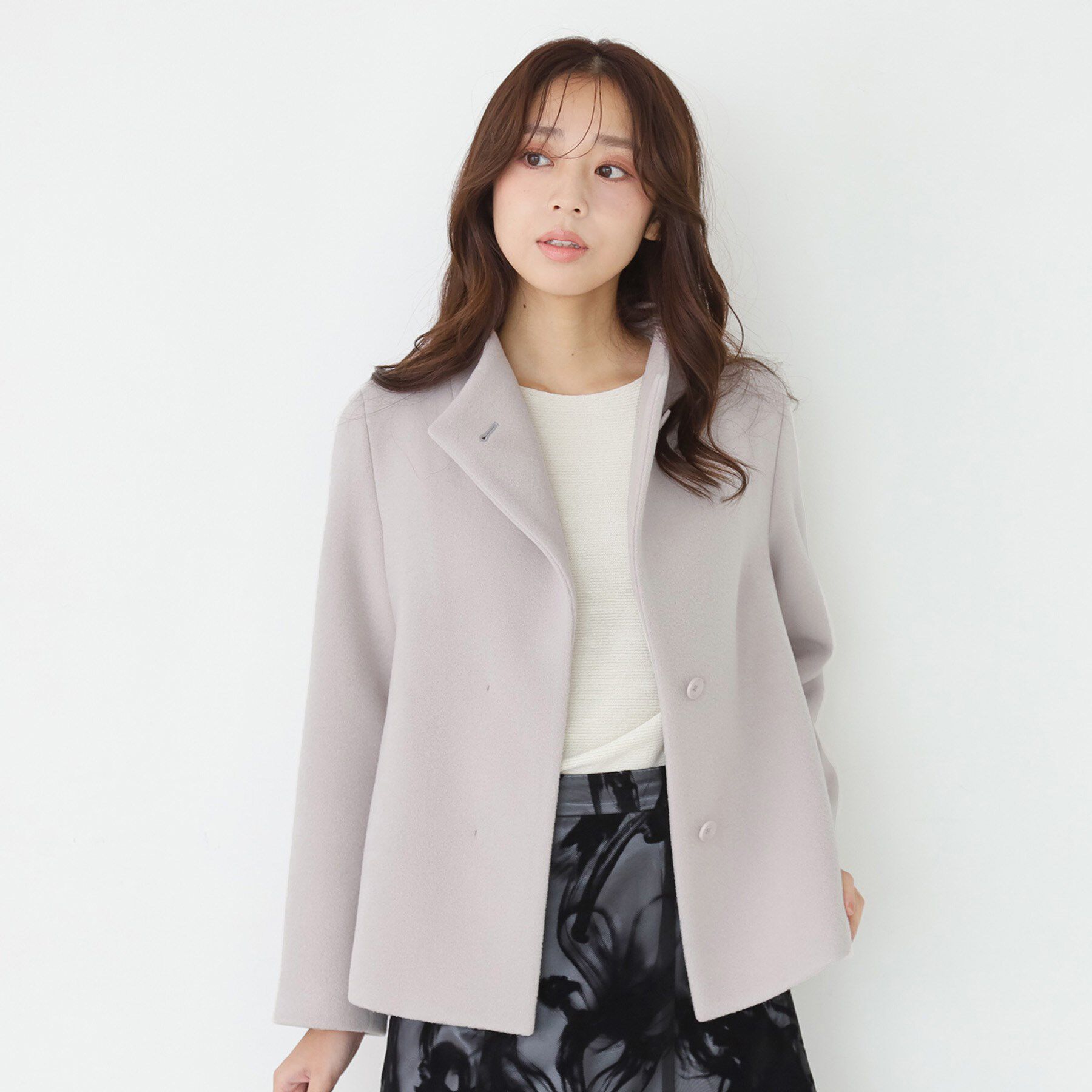 COUP DE CHANCE「【日本製】スタンドカラーのショート丈コート」|その他|