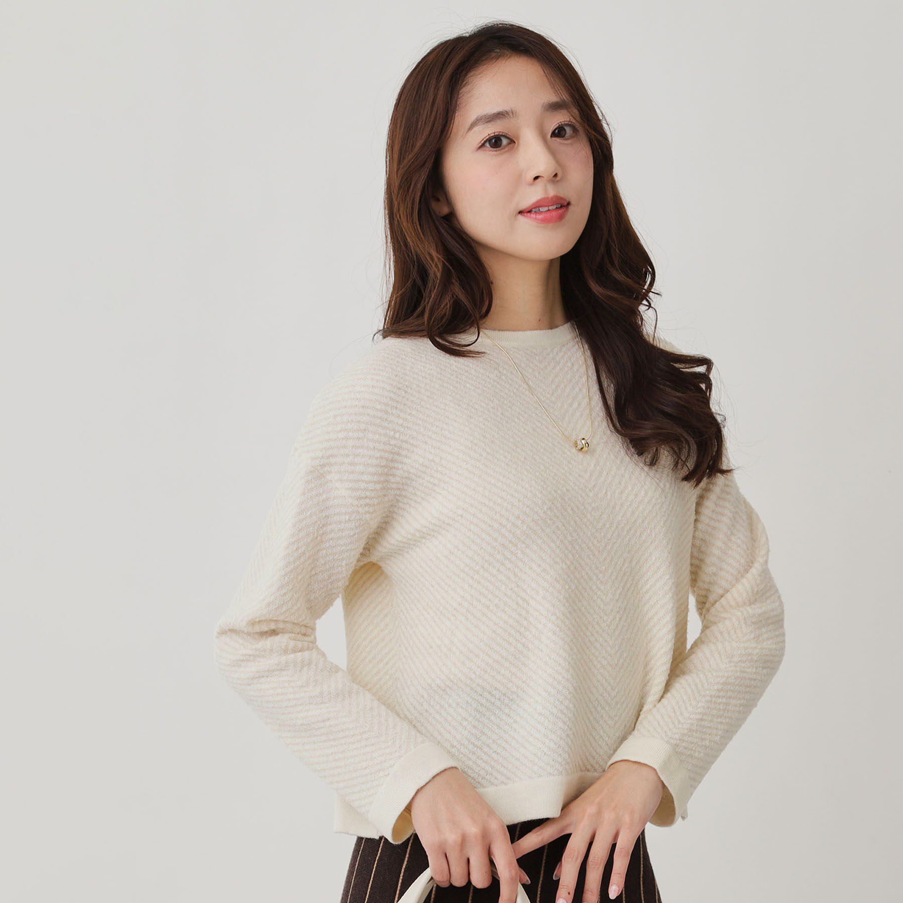 COUP DE CHANCE「【手洗い可】ジャガートニットトップス」|ニット・セーター|