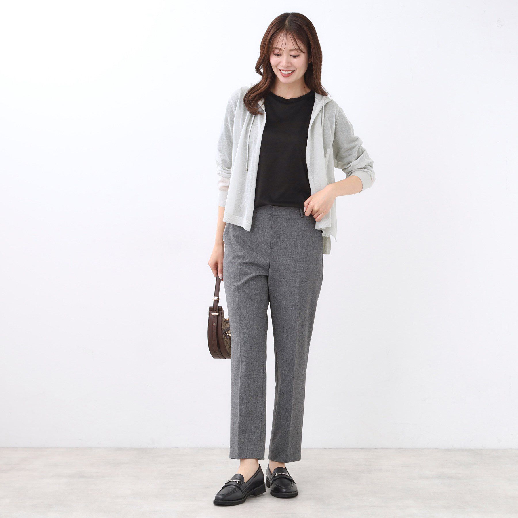 Reflect「【寒暖差対策に◎／手洗い可／旅行や通勤に】フード付きシアーカーディガン」|カーディガン|