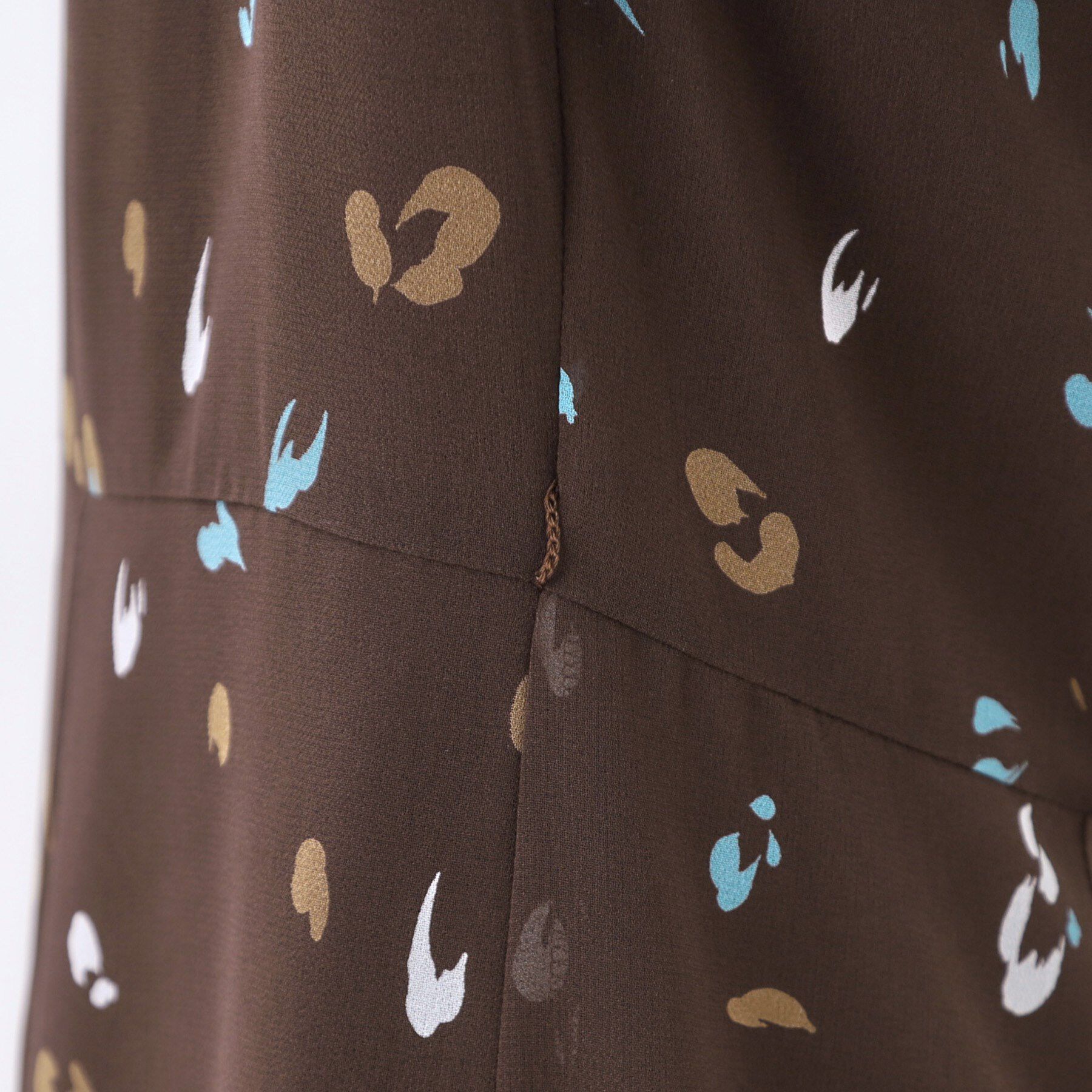 Reflect「【ウエストリボン付き】フレアプリントワンピース」|ワンピース|