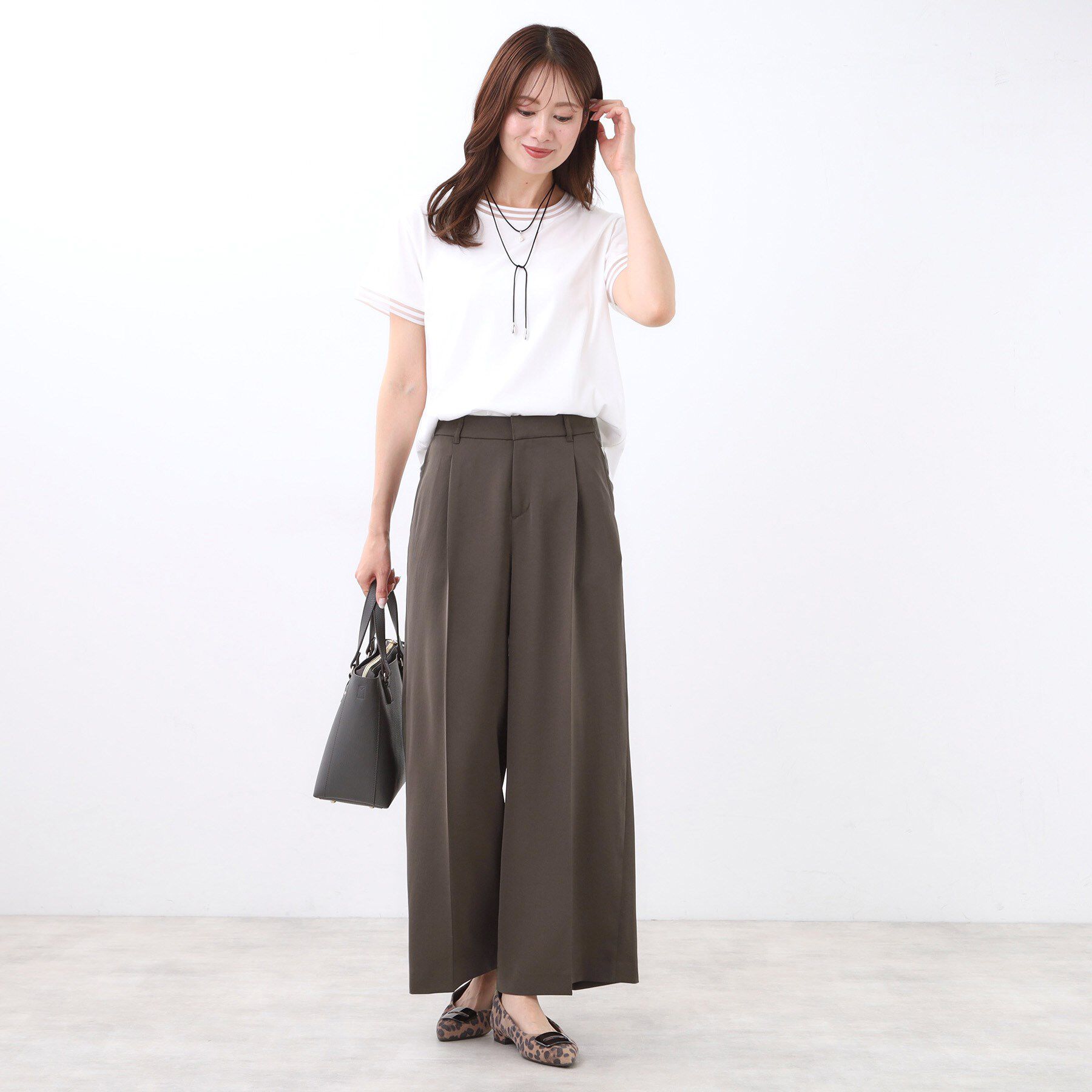 Reflect「【透けない】フルレングスワイドストレートパンツ」|その他|