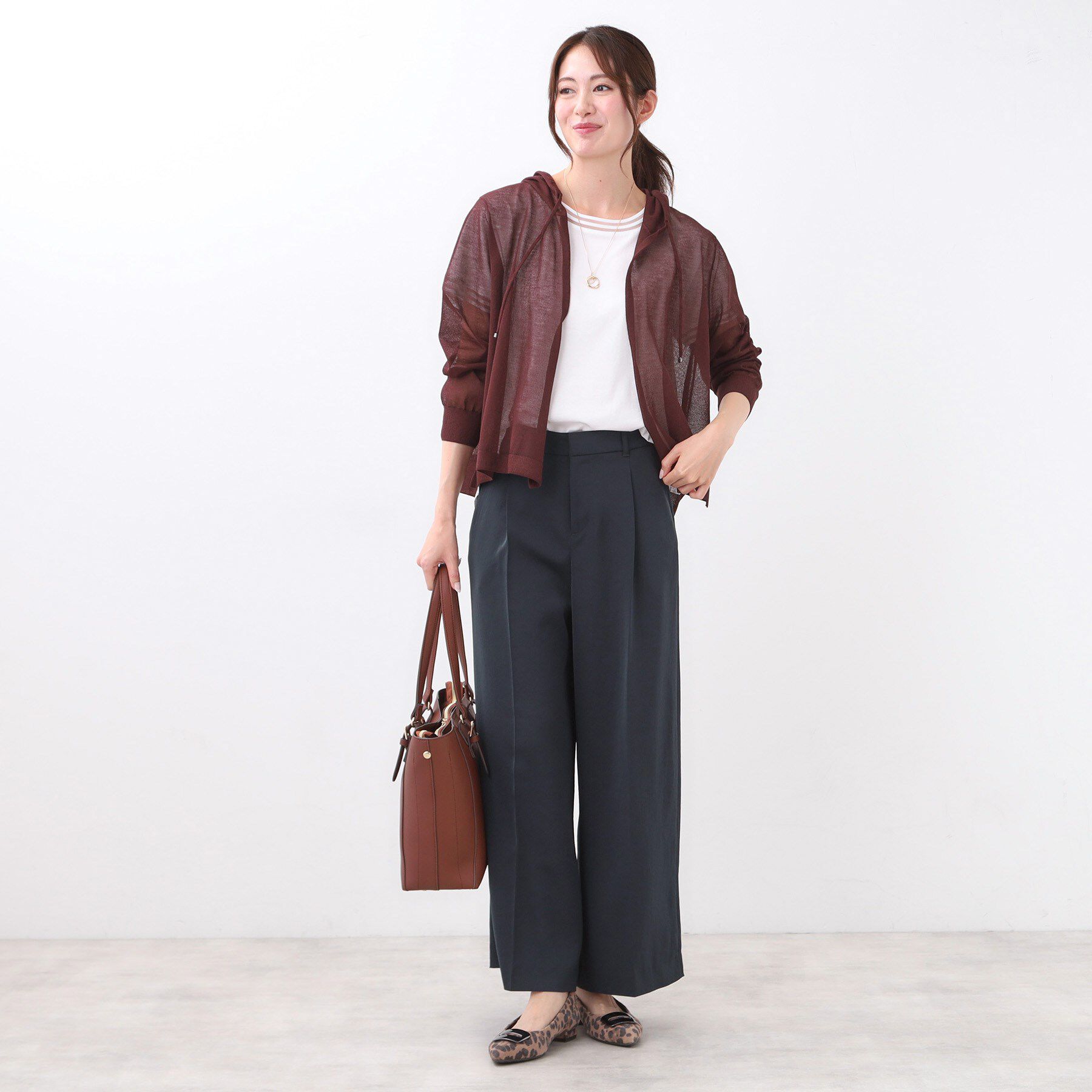 Reflect「【透けない】フルレングスワイドストレートパンツ」|その他|