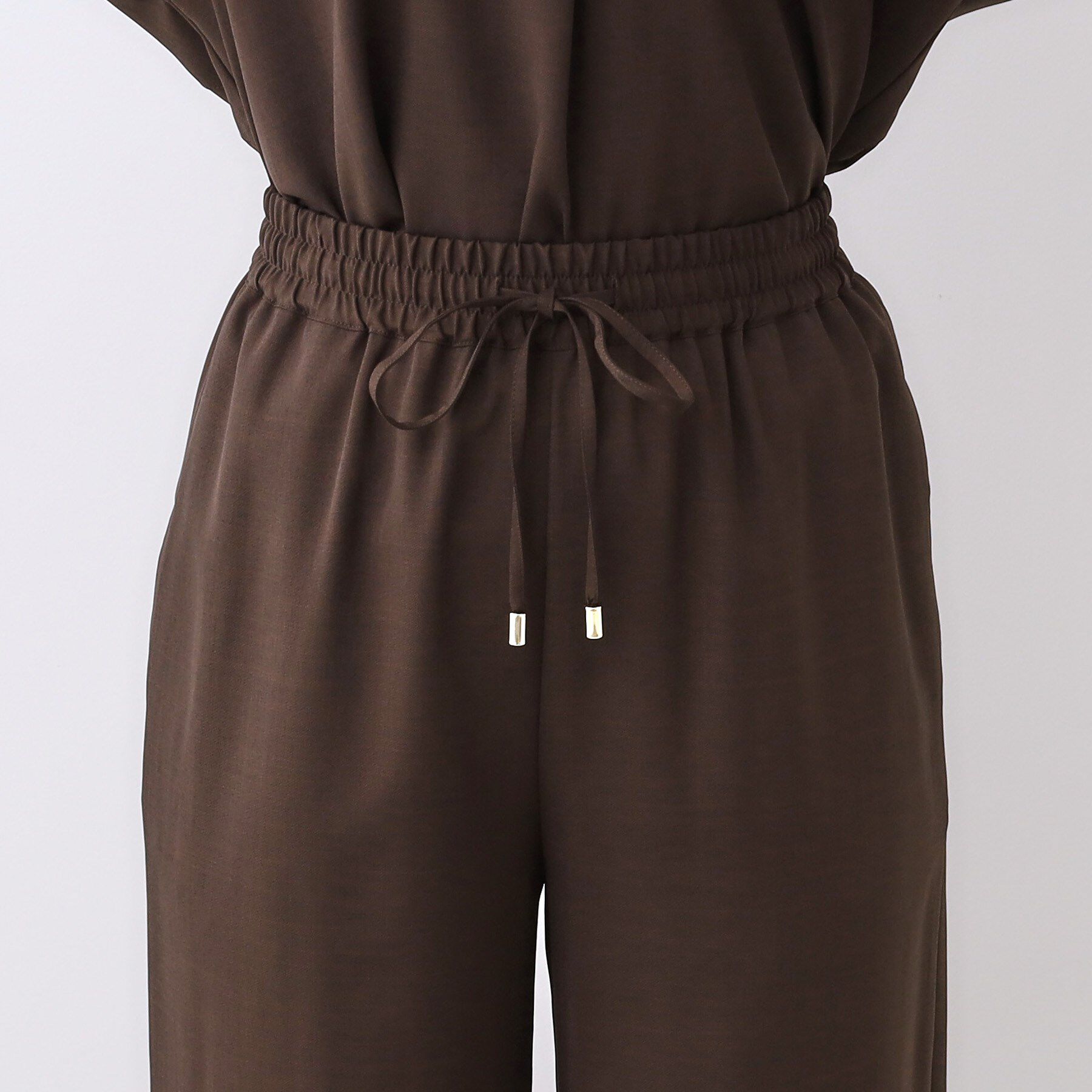 Reflect「【E‐QUALITY／ウエスト総ゴム／セットアップ／単品使いOK◎】ブラウス＋ストレートパンツセット」|スーツ|