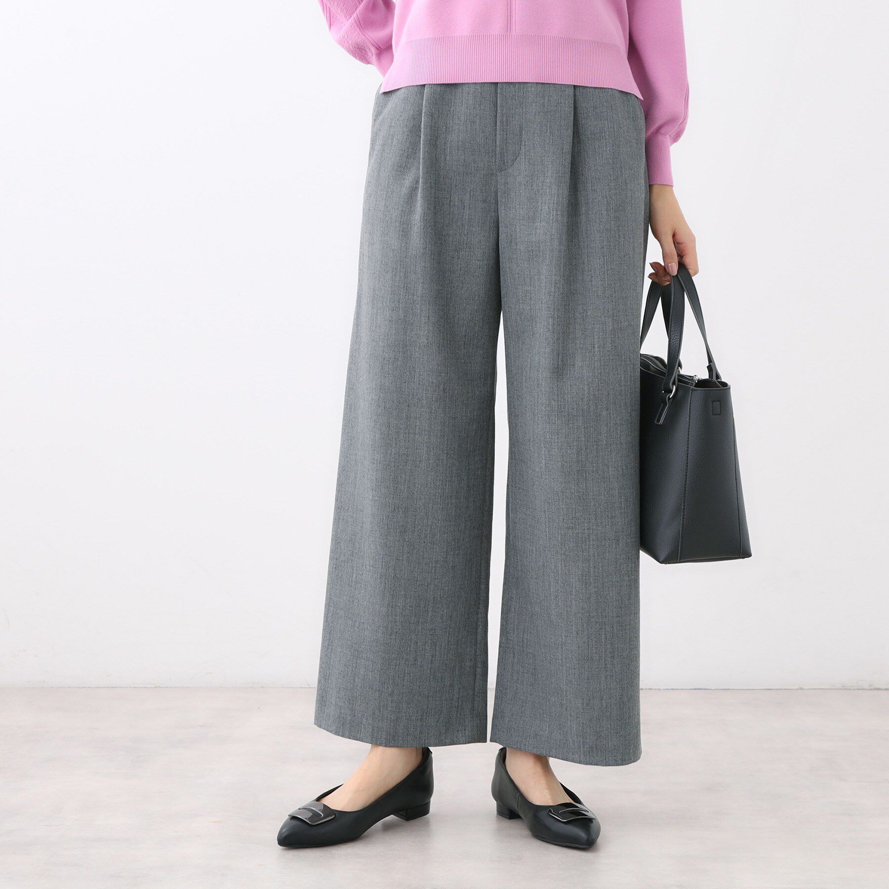 Reflect「【すっきりシルエット】ワイドクロップドパンツ」|その他|