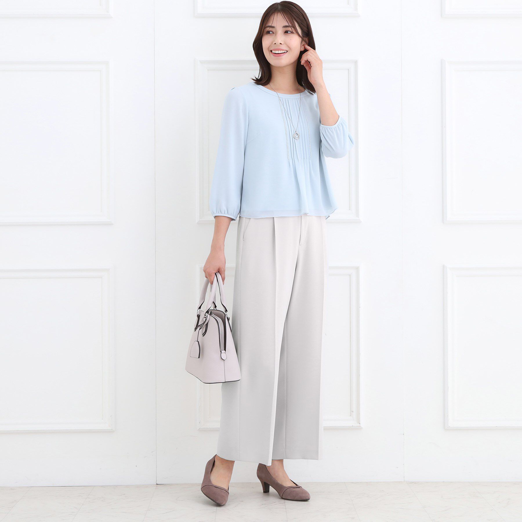 Reflect「【お仕事に◎／セットアップ可】タック入りワイドパンツ」|その他|