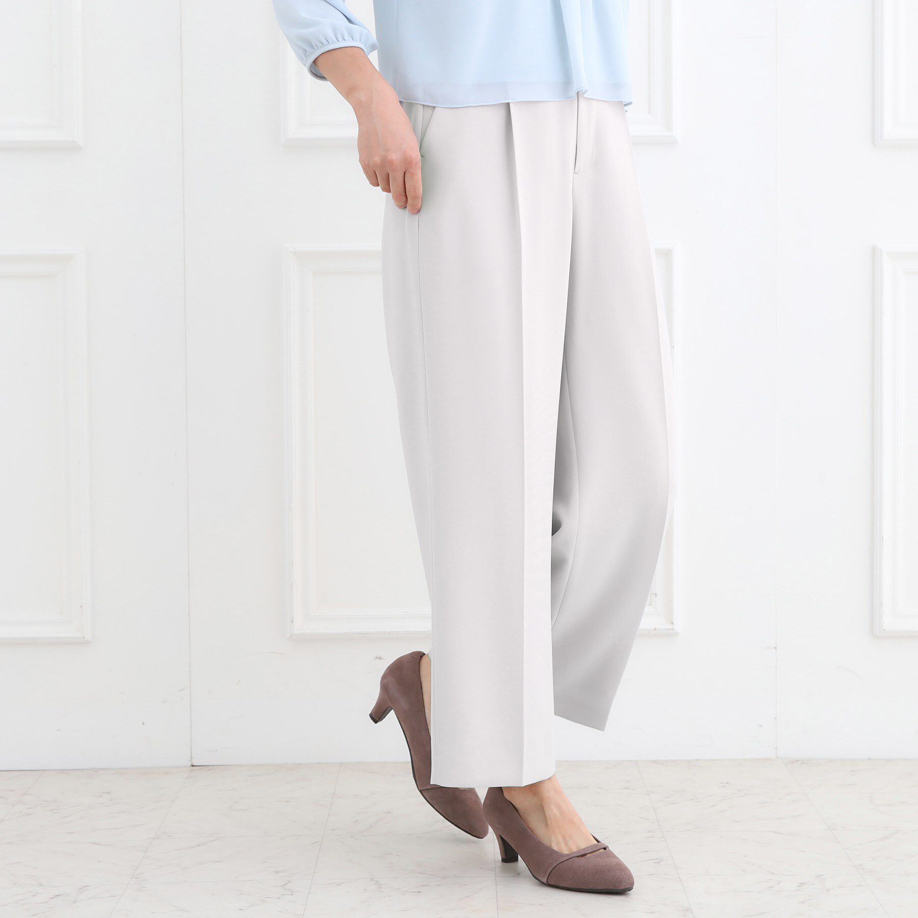 Reflect「【お仕事に◎／セットアップ可】タック入りワイドパンツ」|その他|