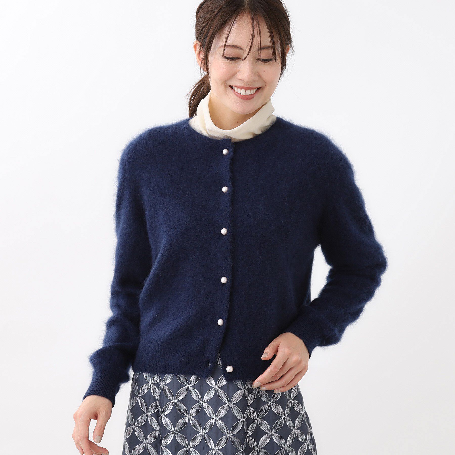 Reflect「【秋映え／カシミヤ100％／プルオーバーとしても◎】ふんわりカーディガン」|カーディガン|