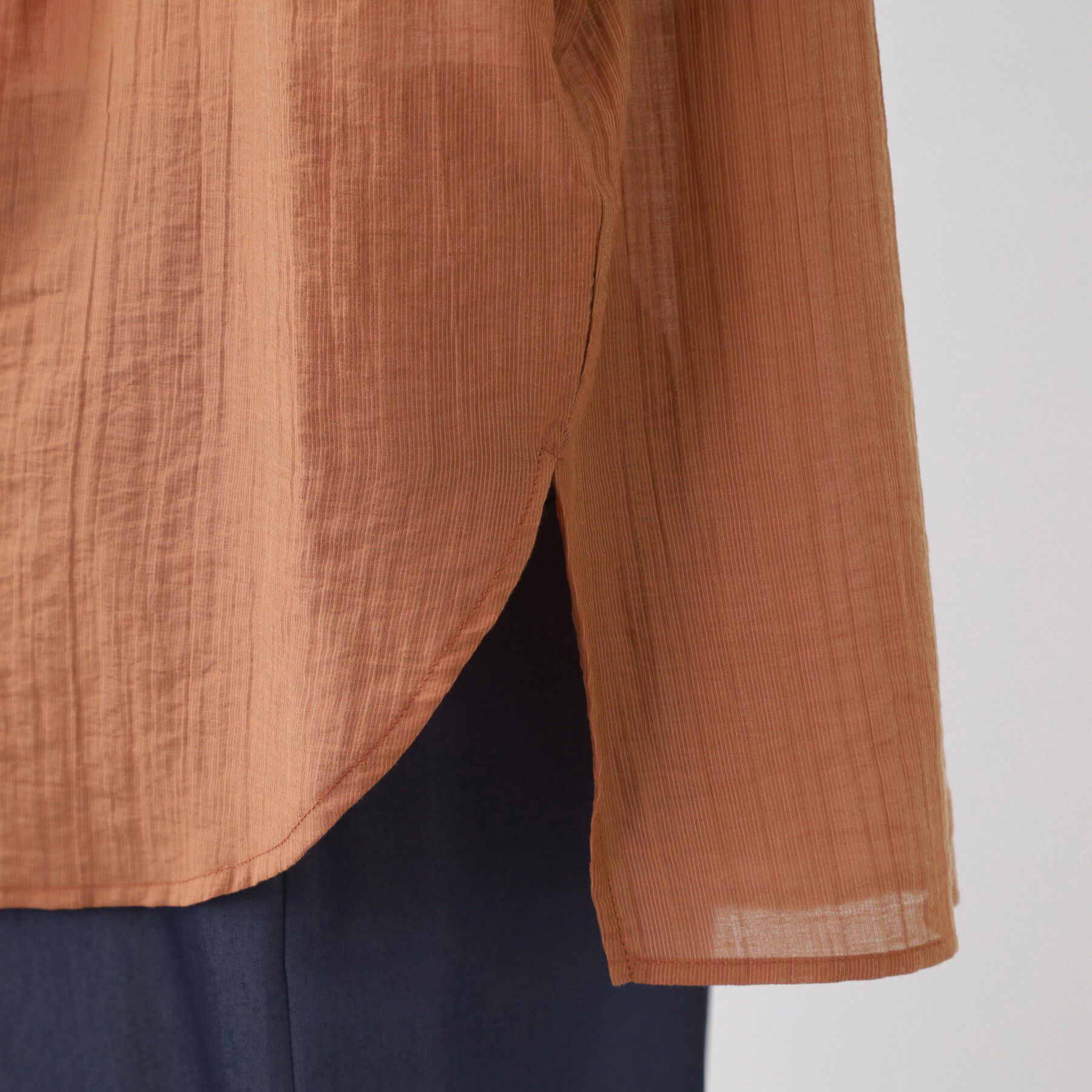 Reflect「【重ね着でも一枚着でも◎】バンドカラーオーバーサイズシャツブラウス」|シャツ・ブラウス|