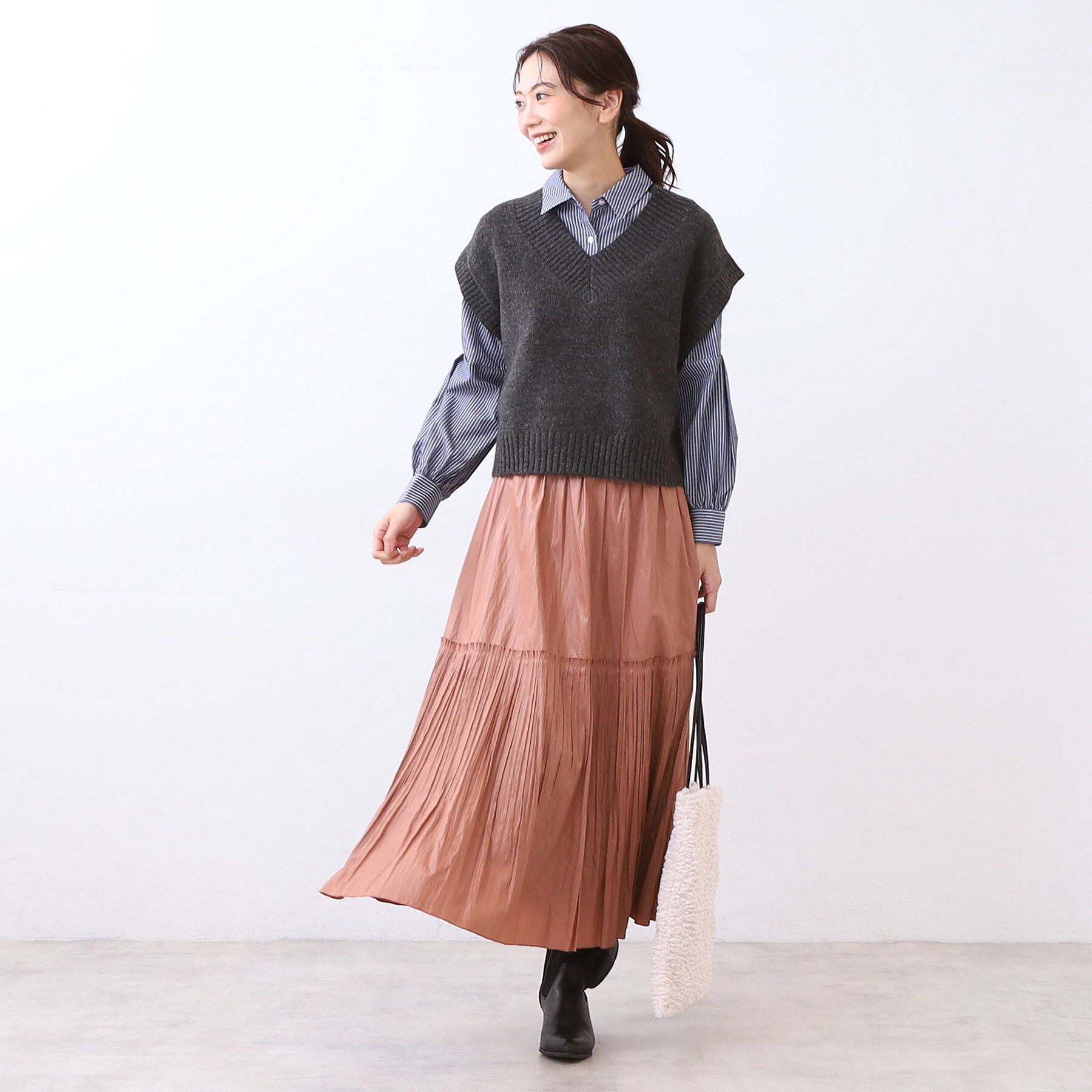 Reflect「【単品使い◎】ニットベスト＋シャツセット」|その他|