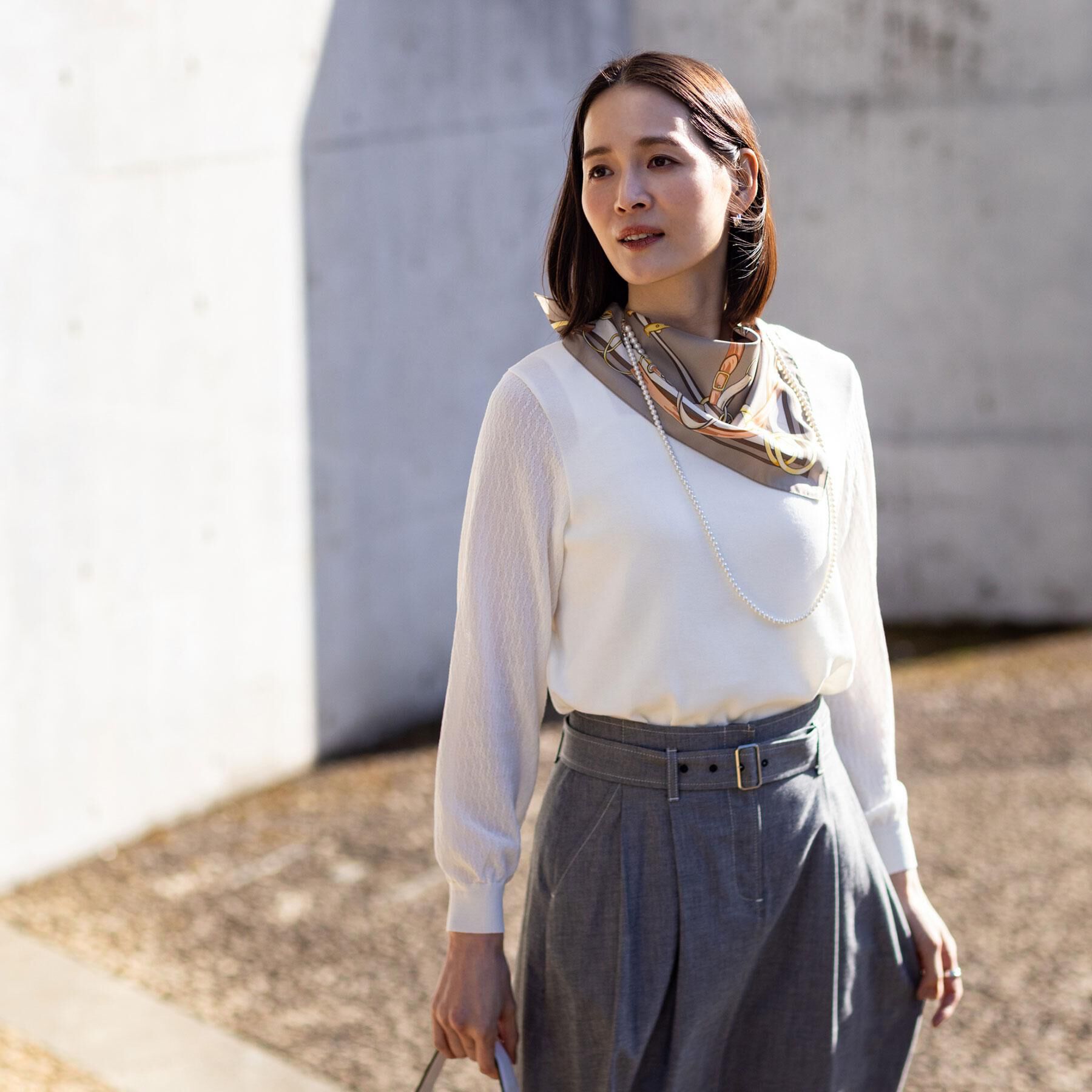 Reflect「チェーンデザインスクエアスカーフ」|ストール|