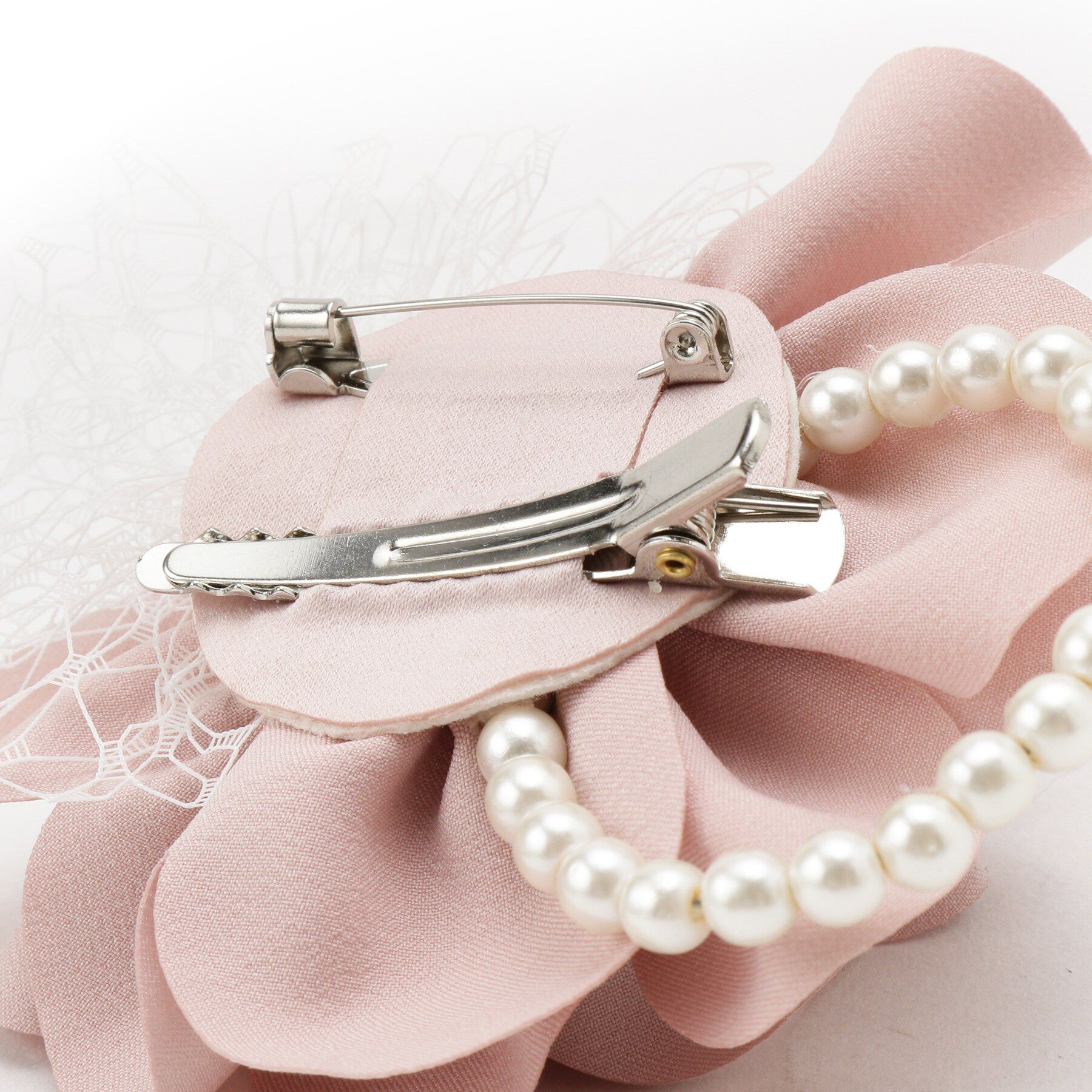 Reflect「【フォーマル／入卒】レースフラワーミニコサージュ」|ブローチ・コサージュ|