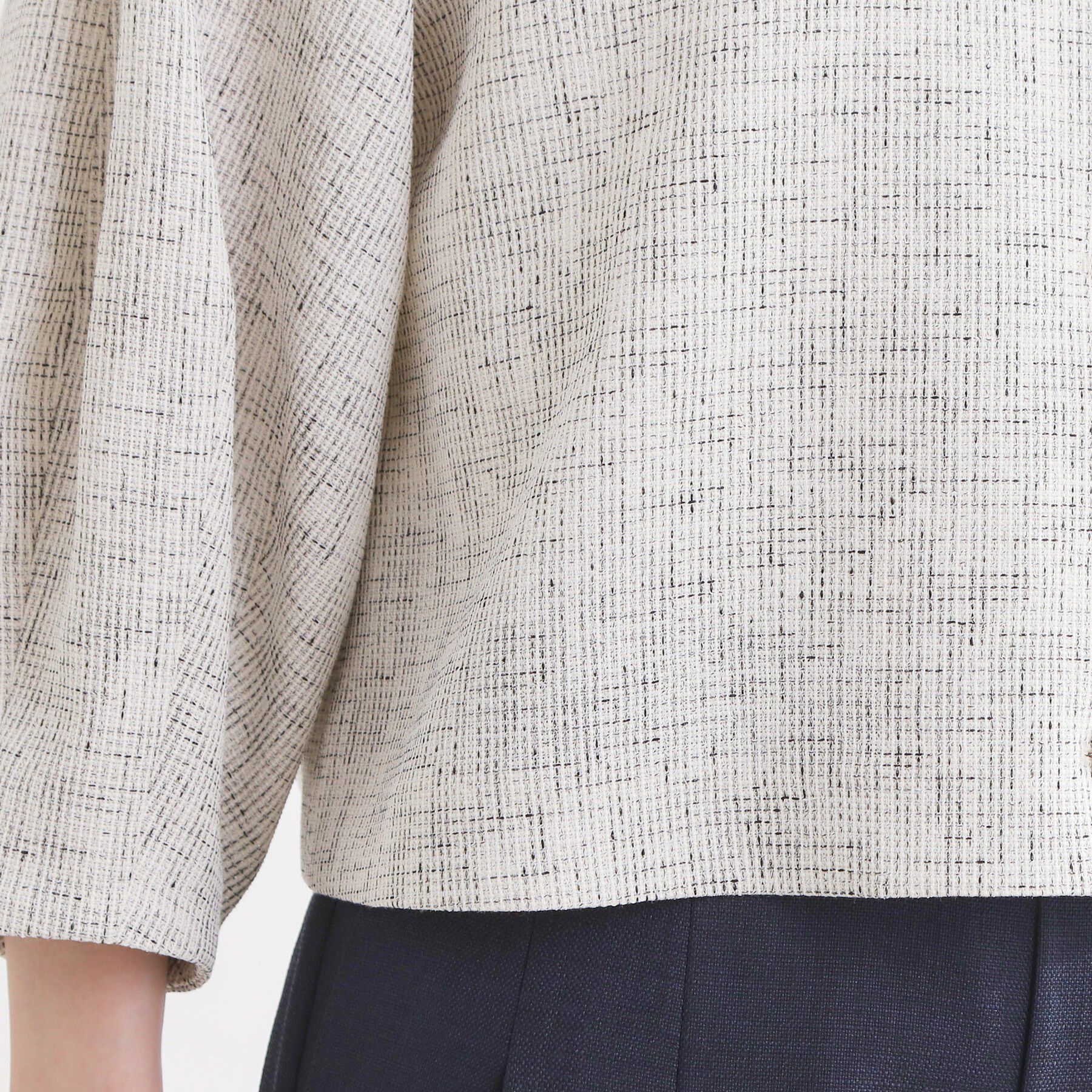 Reflect「ツイードノーカラージャケット」|ノーカラージャケット|