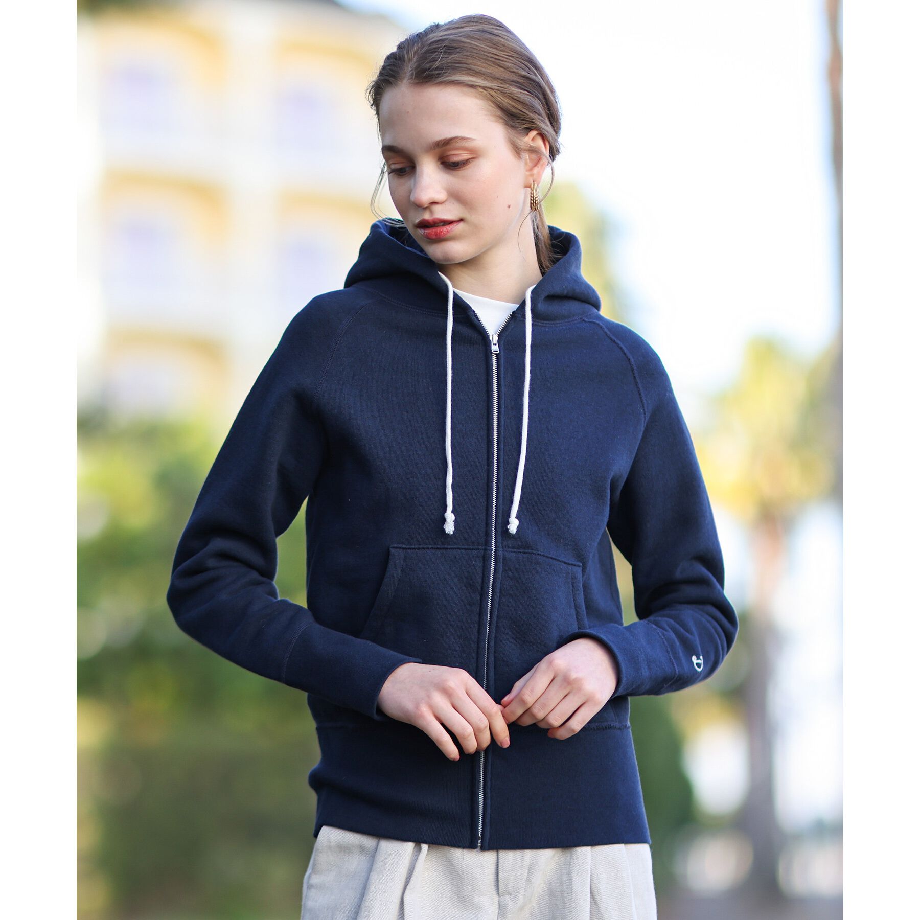 DRESSTERIOR「デキシー吊裏毛ジップアップパーカ」|パーカー|