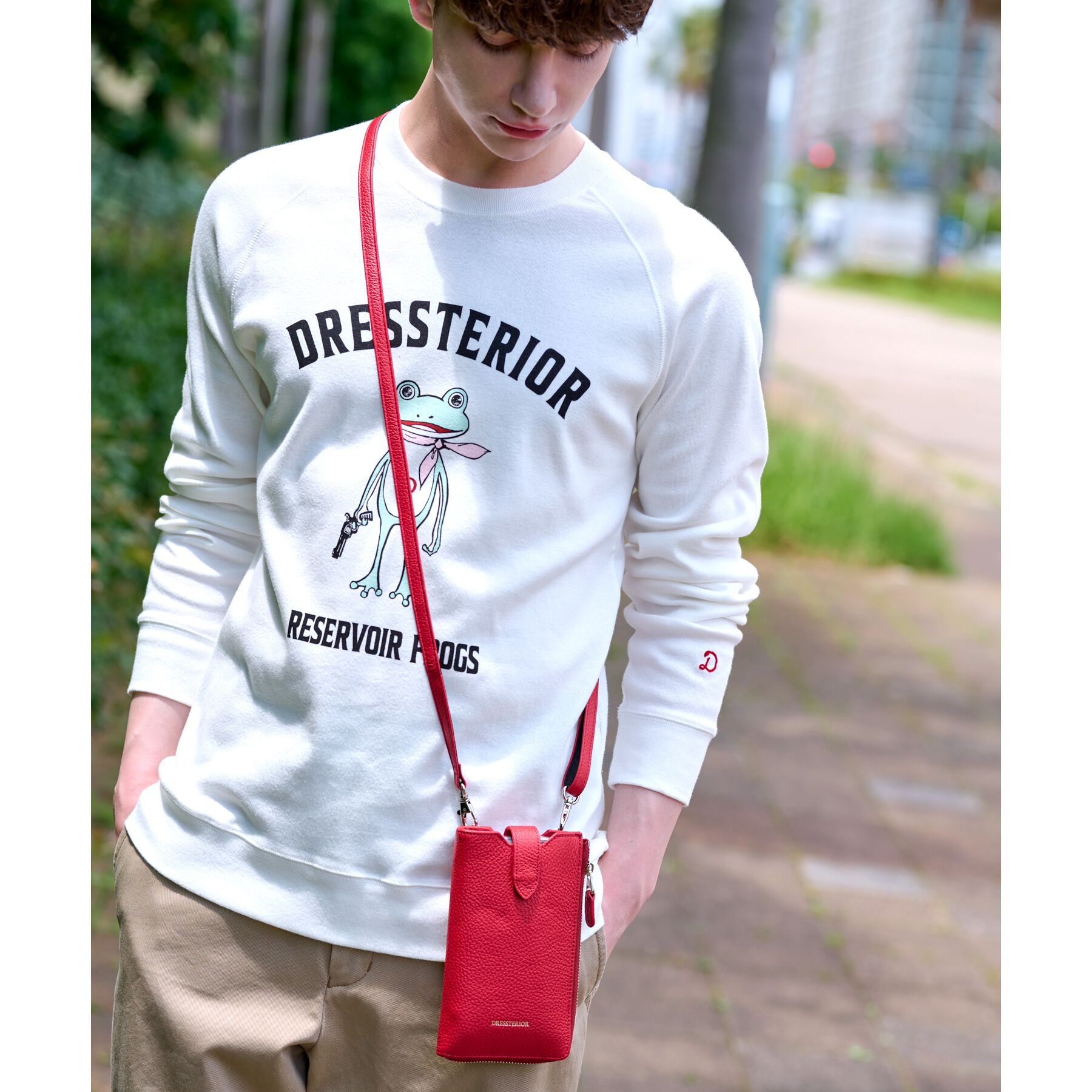 DRESSTERIOR「【Safari5月号掲載】イタリアレザースマホショルダーバッグ」|ショルダー・メッセンジャー|