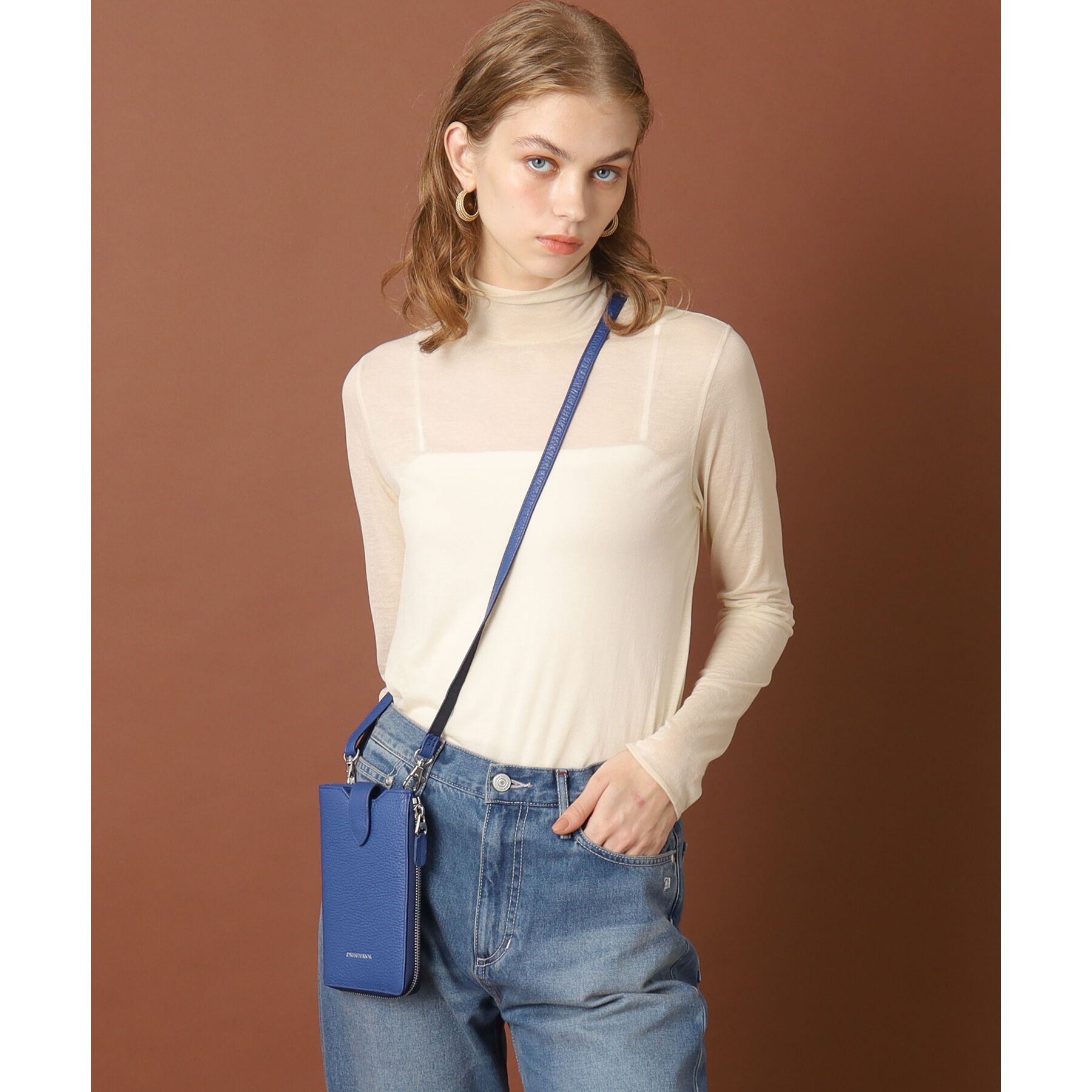 DRESSTERIOR「【Safari5月号掲載】イタリアレザースマホショルダーバッグ」|ショルダー・メッセンジャー|