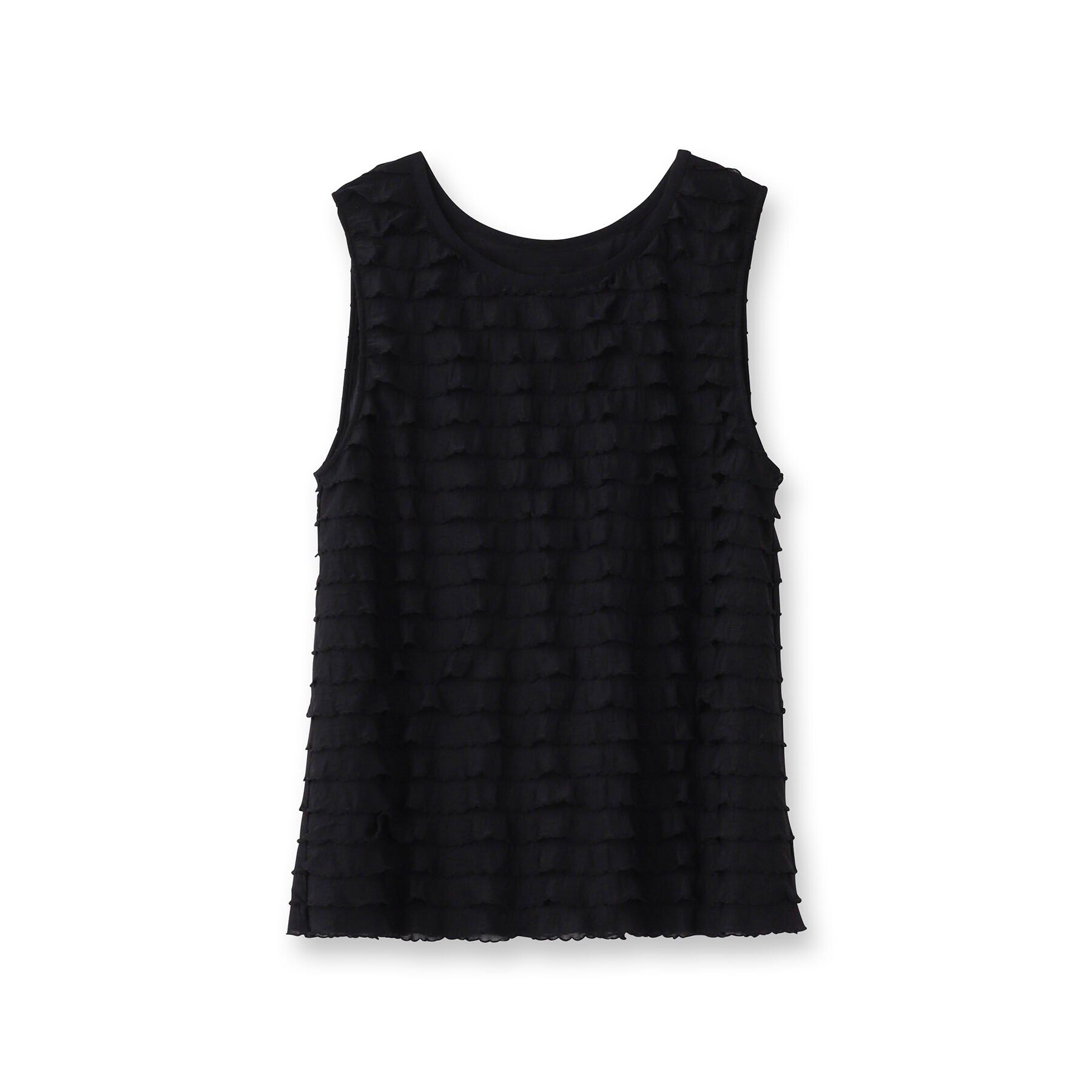 DRESSTERIOR「provoke（プロヴォーク）【別注】 フリフリ タンクトップ」|キャミソール|ブラック(019)