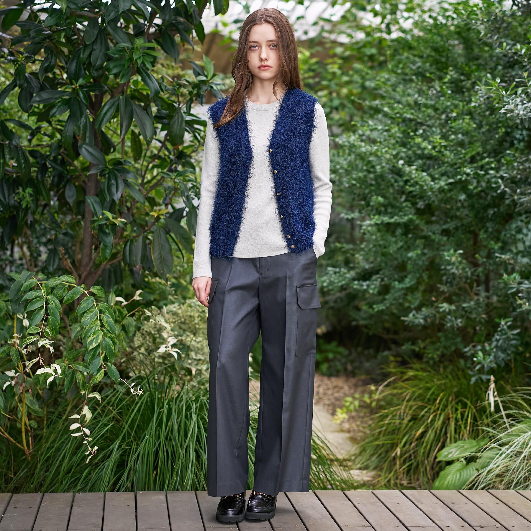 DRESSTERIOR「【洗える/前後2WAY】フェザーヤーン2WAYニットプルオーバー」|ニット・セーター|