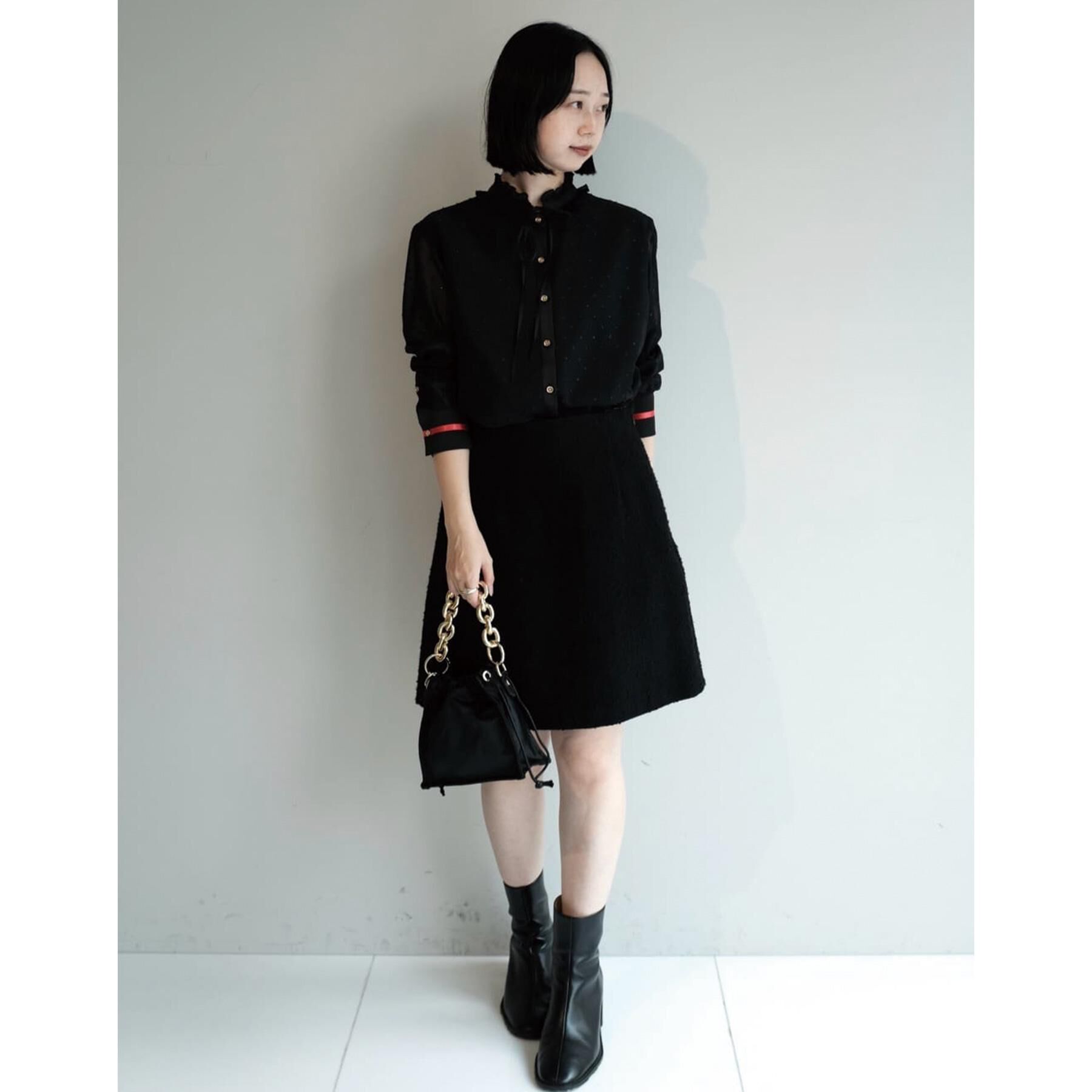 DRESSTERIOR「【ウォッシャブル/シアー素材】フィルムドットブラウス」|シャツ・ブラウス|