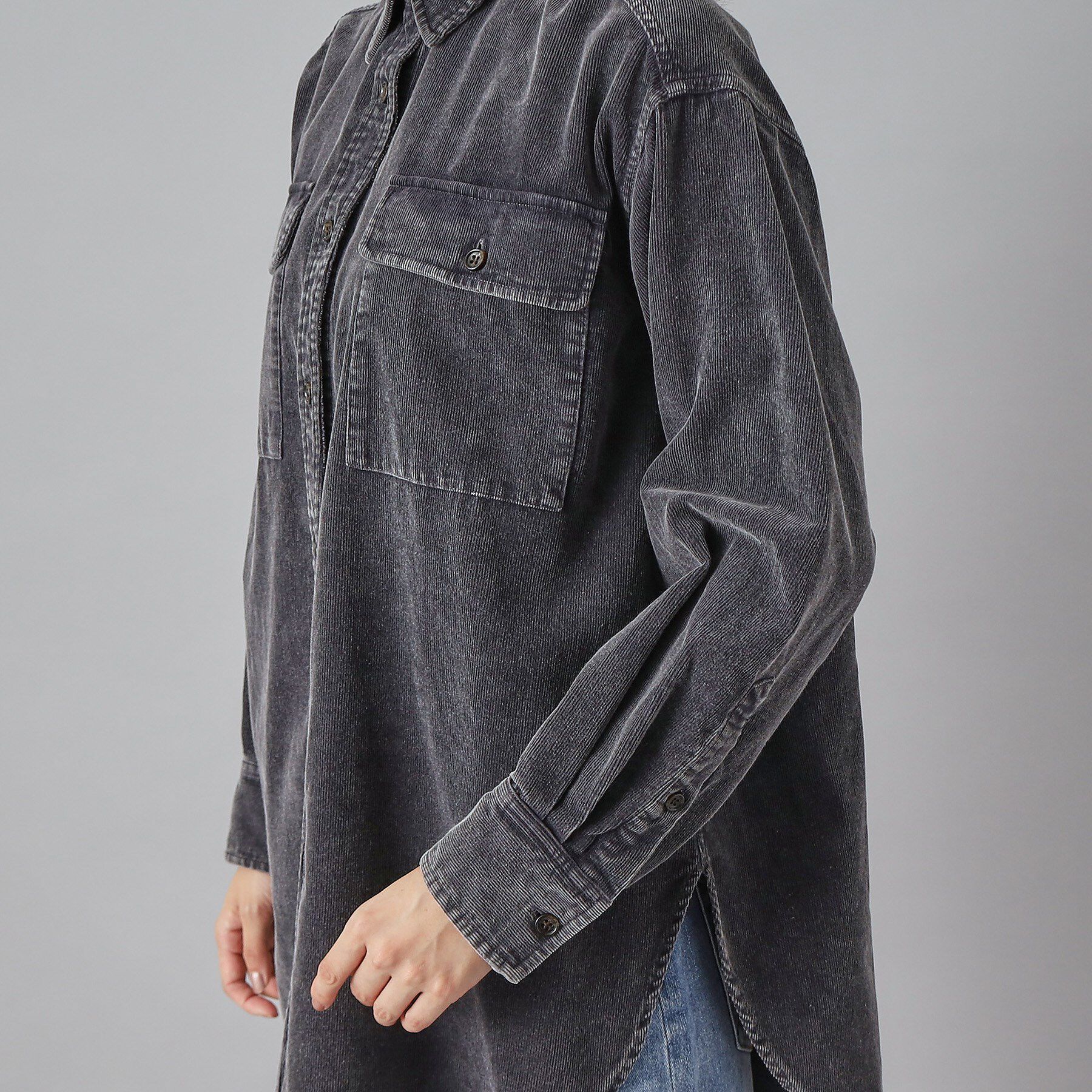 DRESSTERIOR「【洗える/抜け感】コーデュロイガーメントダイシャツ」|シャツ・ブラウス|