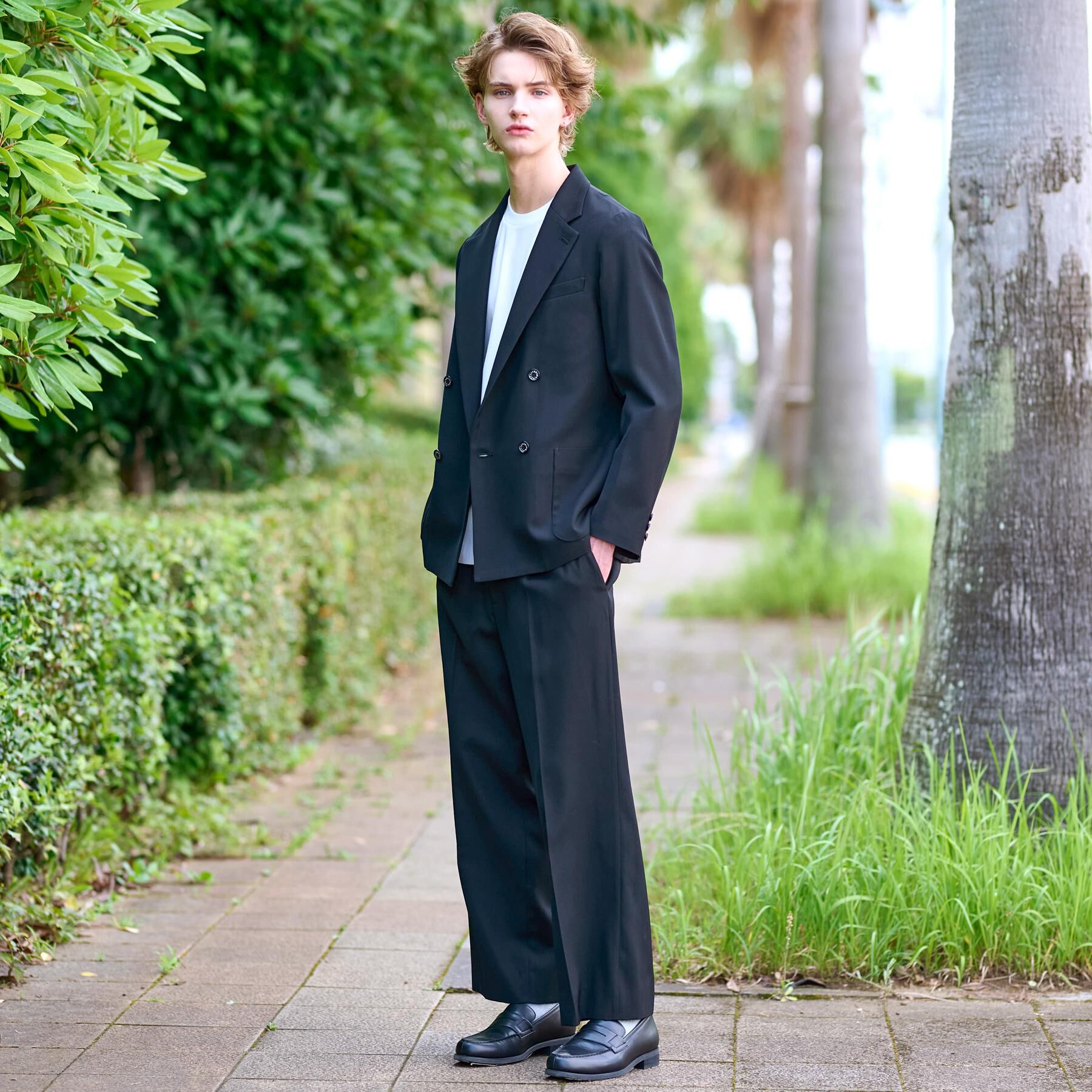 DRESSTERIOR「【セットアップ可】クリアーカルゼ SET UP ワイドパンツ」|その他|