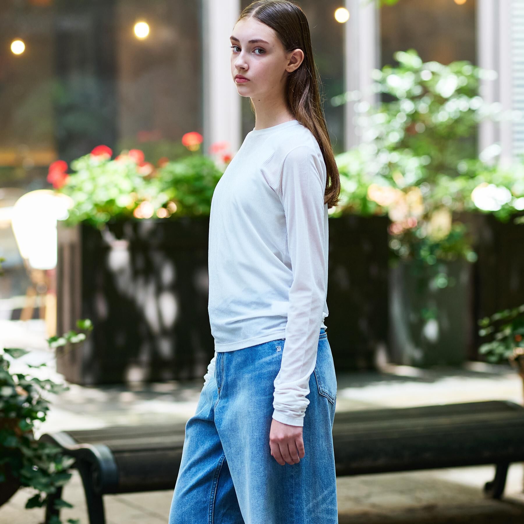 DRESSTERIOR「【洗える/リブベロア】シアーリブベロアカットソー」|Tシャツ・カットソー|