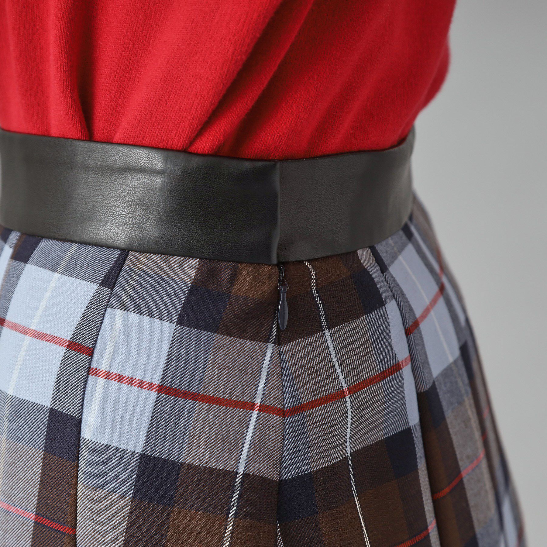 DRESSTERIOR「チェックタックソフトプリーツスカート」|スカート|