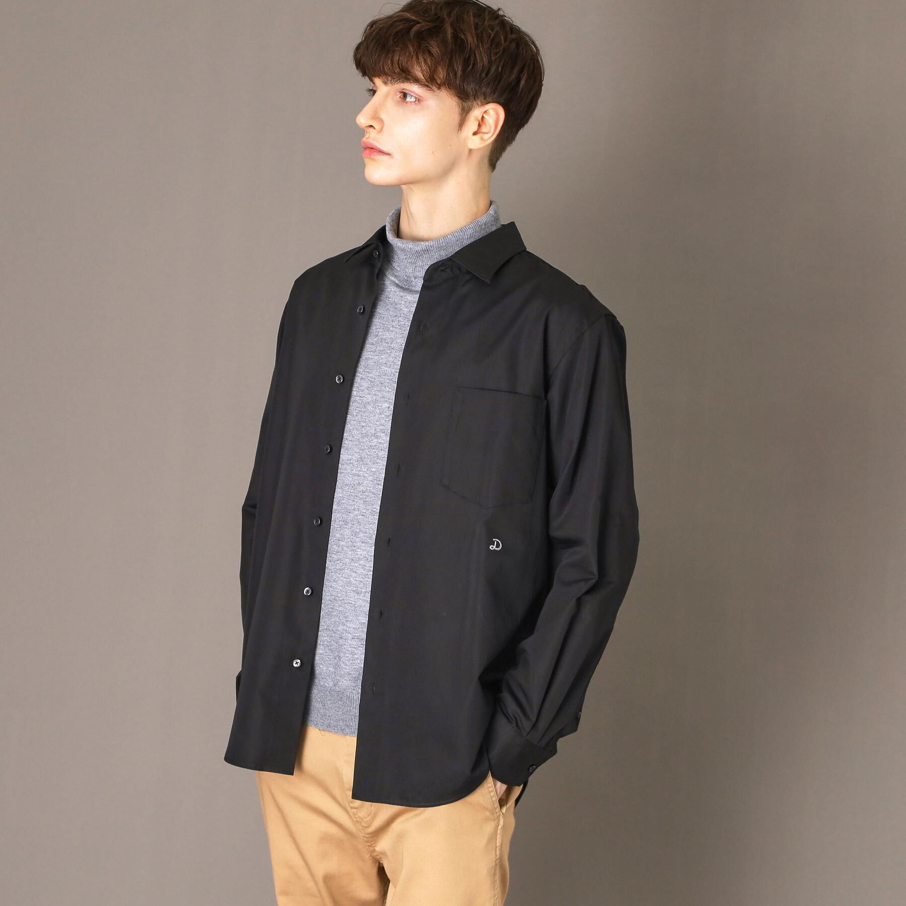 DRESSTERIOR「コットングログランシャツ」|シャツ・ブラウス|