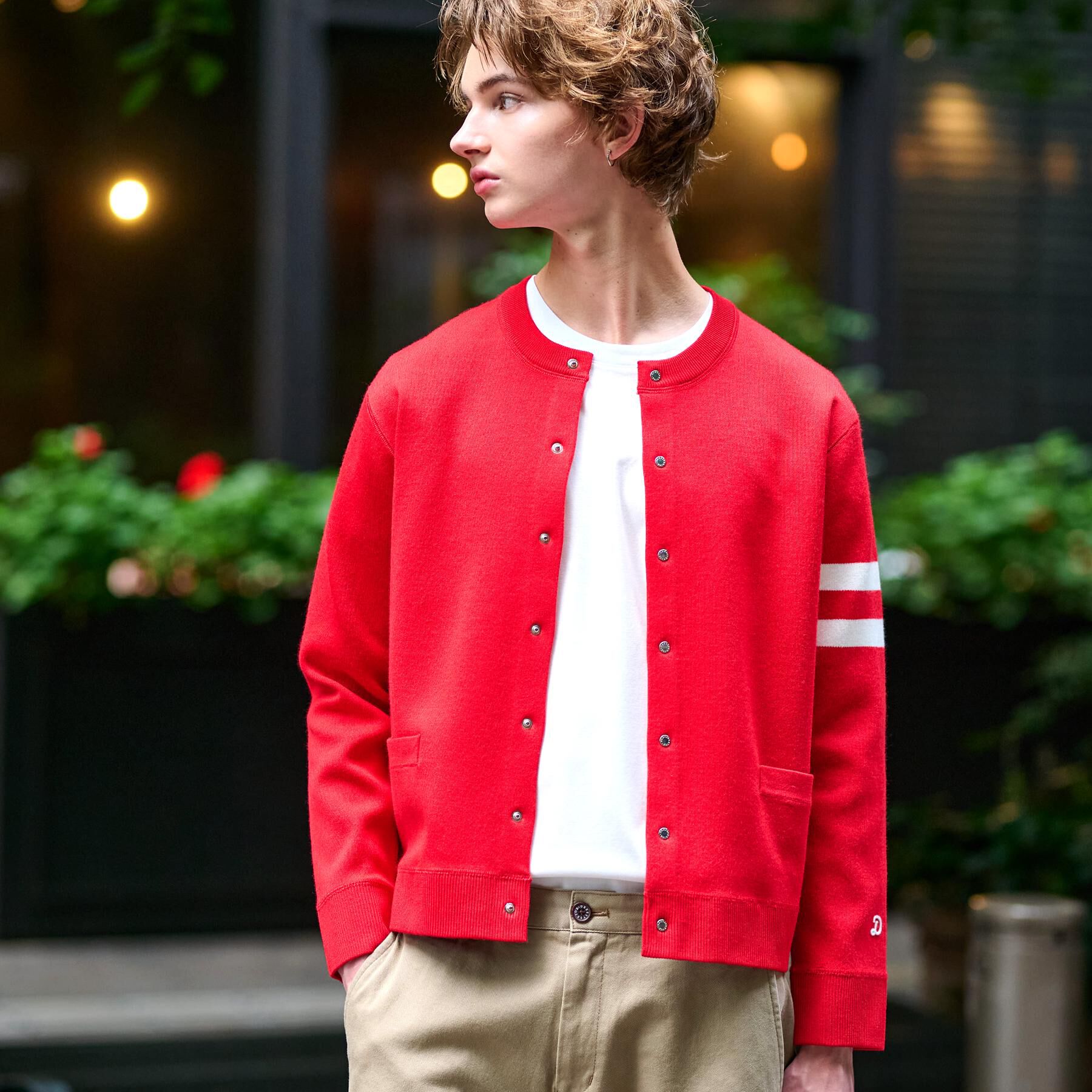 DRESSTERIOR「ウォッシャブル アームライン ラウンドカーディガン」|カーディガン|