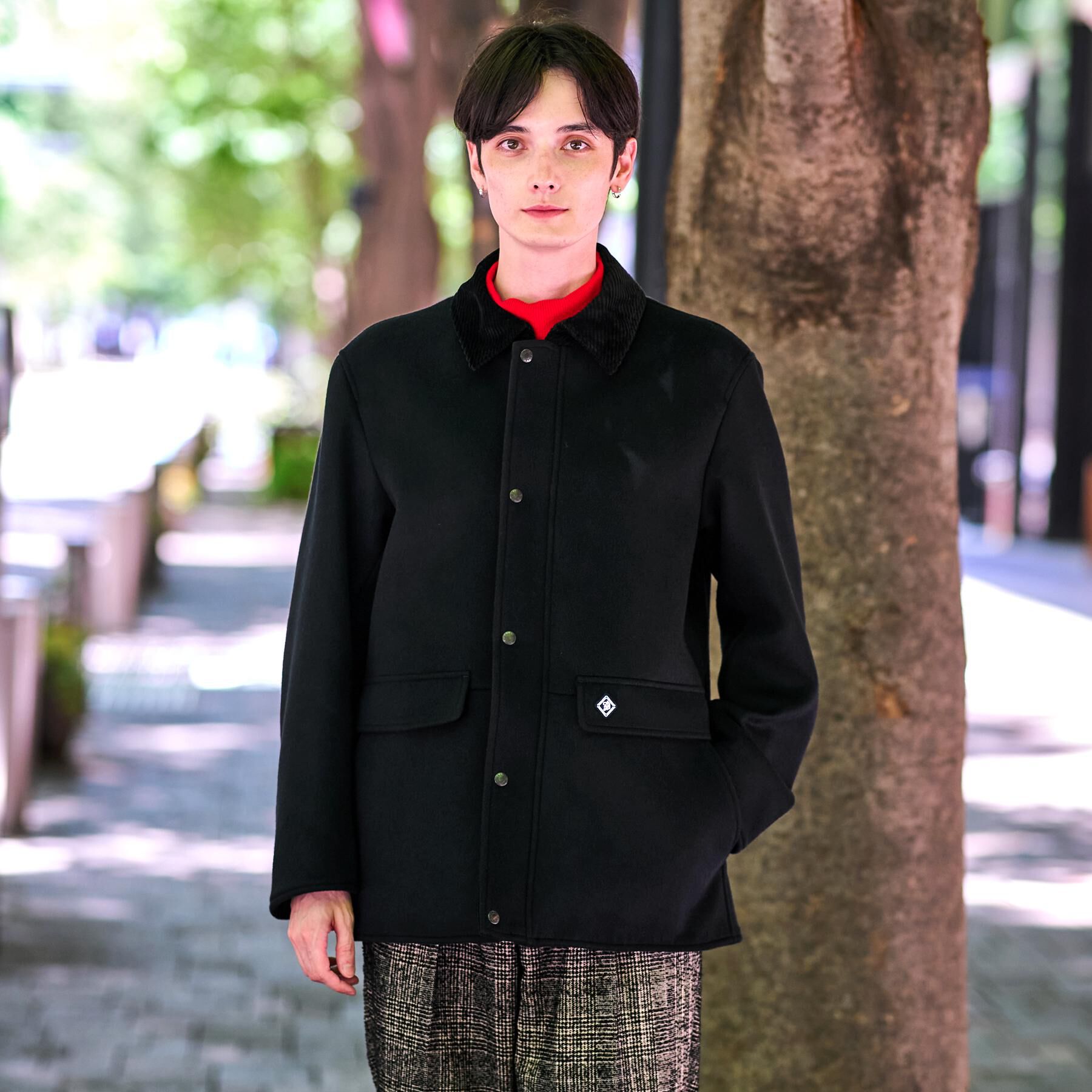 DRESSTERIOR「ウールハンティングジャケット」|ブルゾン・スタジャン|