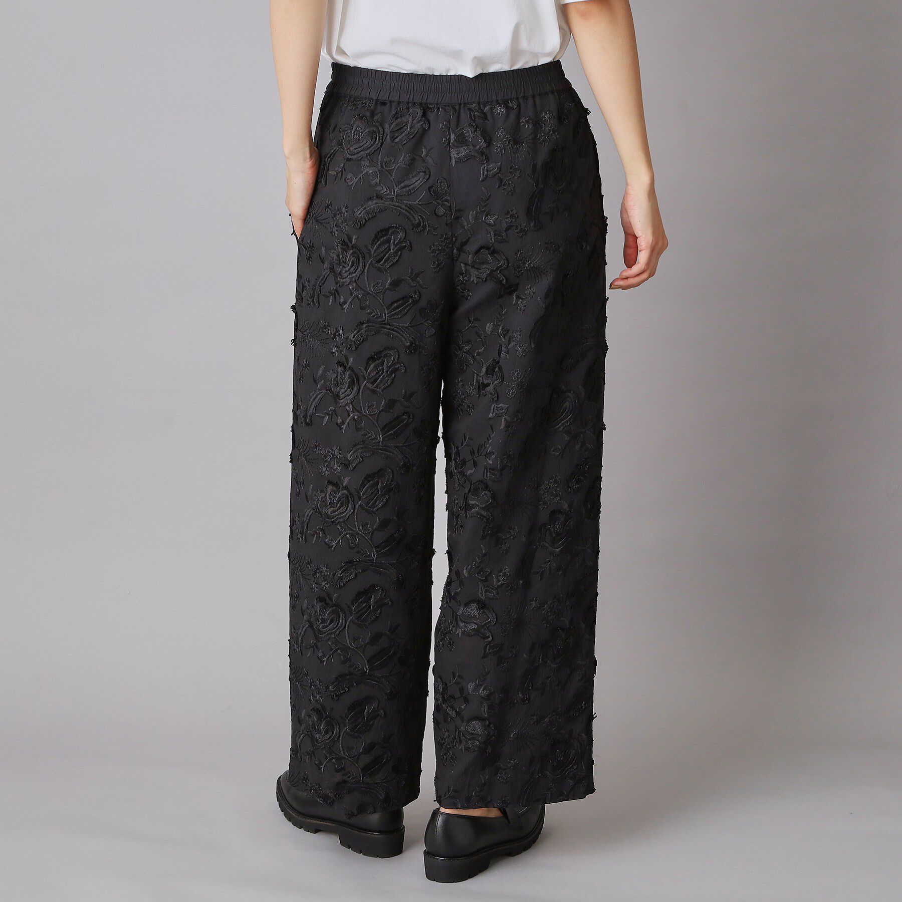 DRESSTERIOR「【ウォッシャブル/ウエストゴム】コットンエンブロイダリー イージーパンツ」|その他|