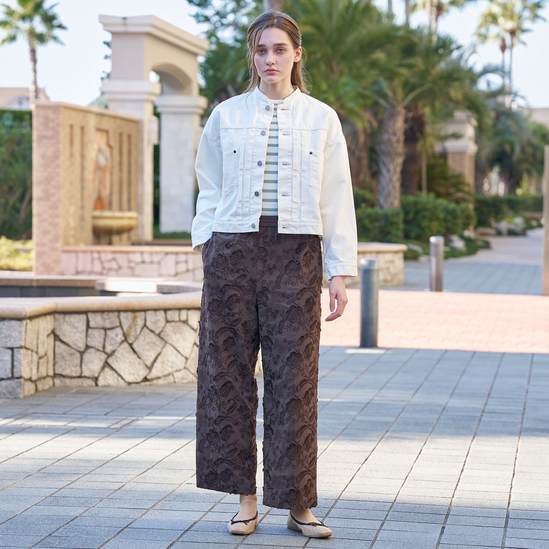 DRESSTERIOR「【ウォッシャブル/ウエストゴム】コットンエンブロイダリー イージーパンツ」|その他|