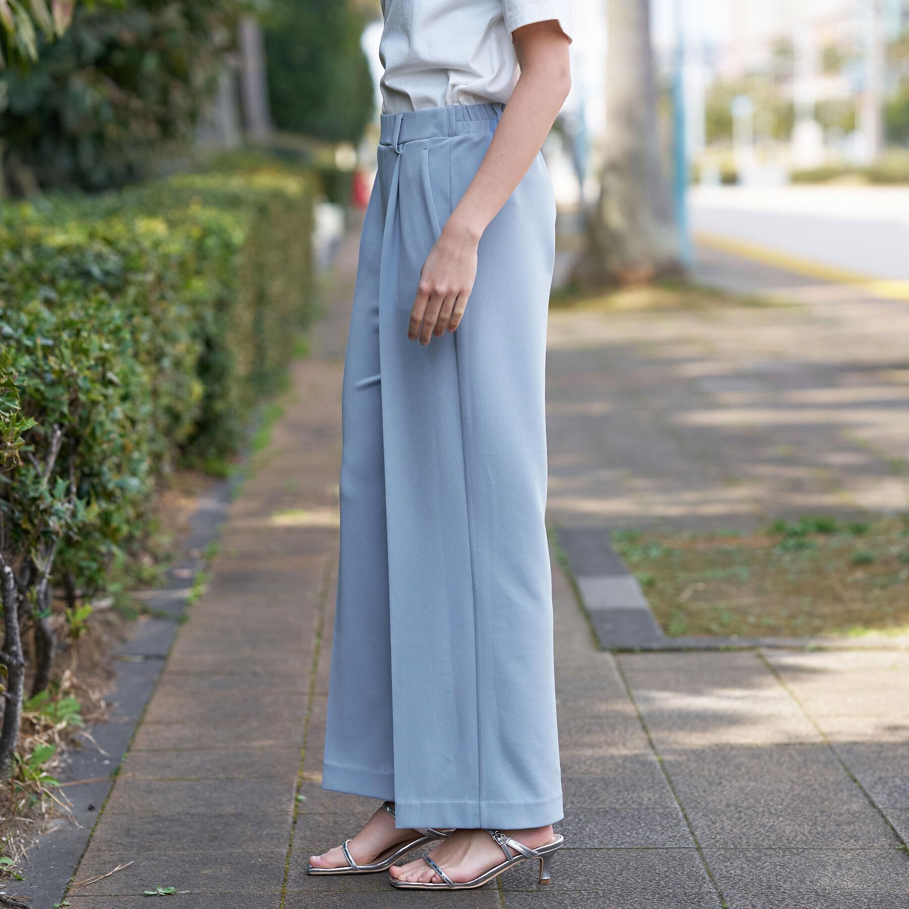 DRESSTERIOR「【接触冷感/ウォッシャブル】センタープレスジョーゼットパンツ」|その他|