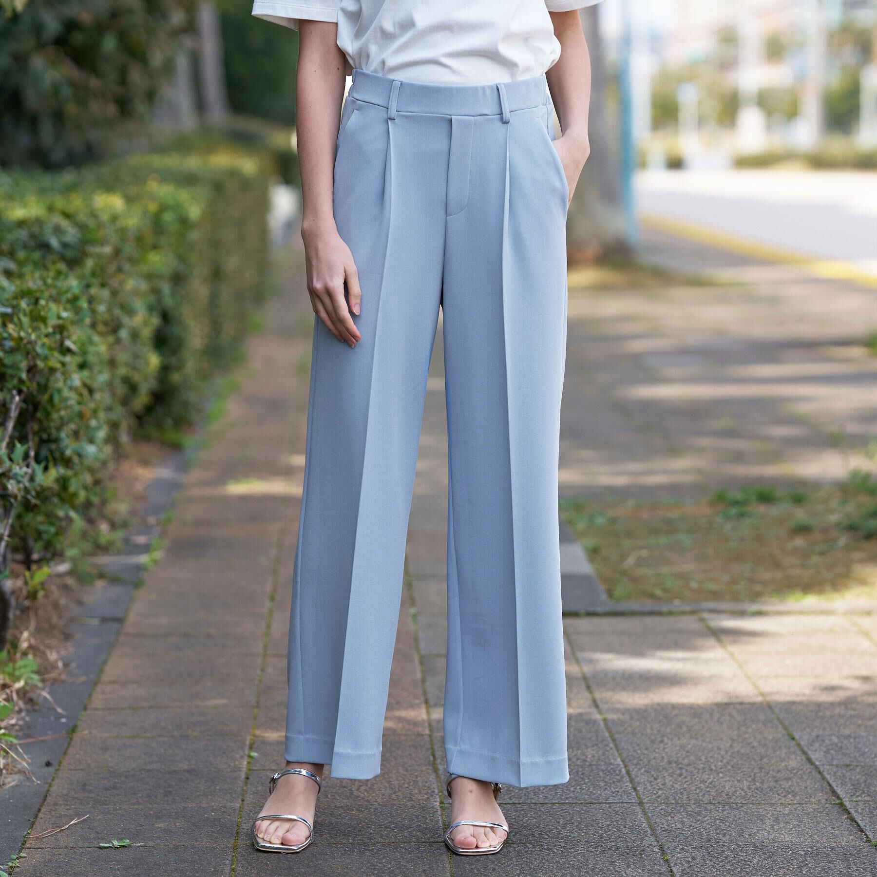 DRESSTERIOR「【接触冷感/ウォッシャブル】センタープレスジョーゼットパンツ」|その他|