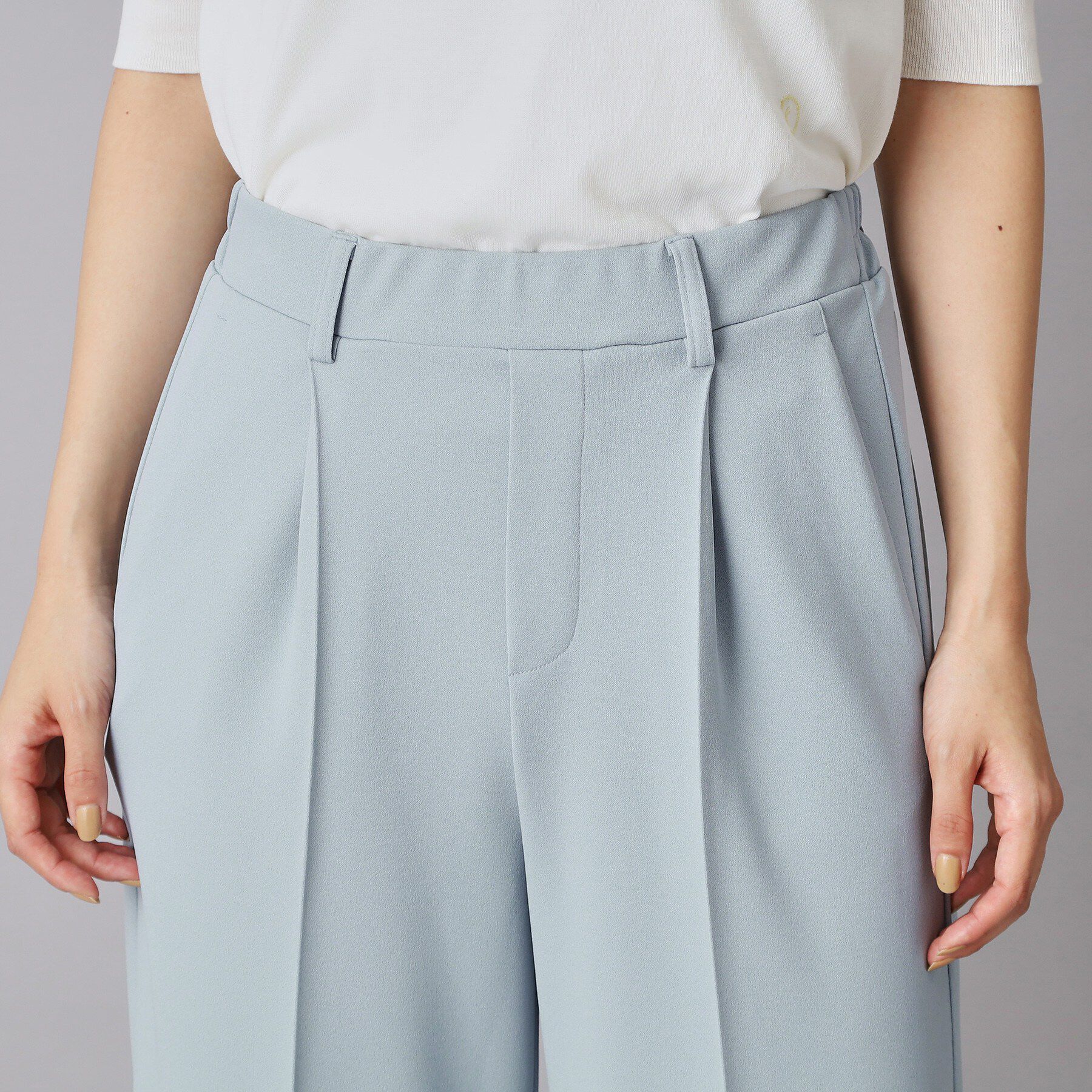 DRESSTERIOR「【接触冷感/ウォッシャブル】センタープレスジョーゼットパンツ」|その他|