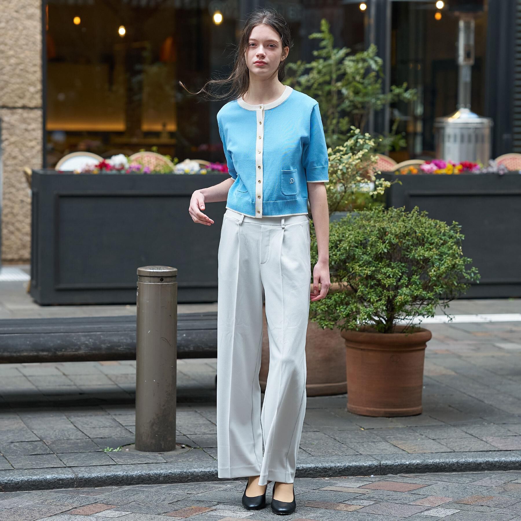 DRESSTERIOR「【接触冷感/ウォッシャブル】センタープレスジョーゼットパンツ」|その他|