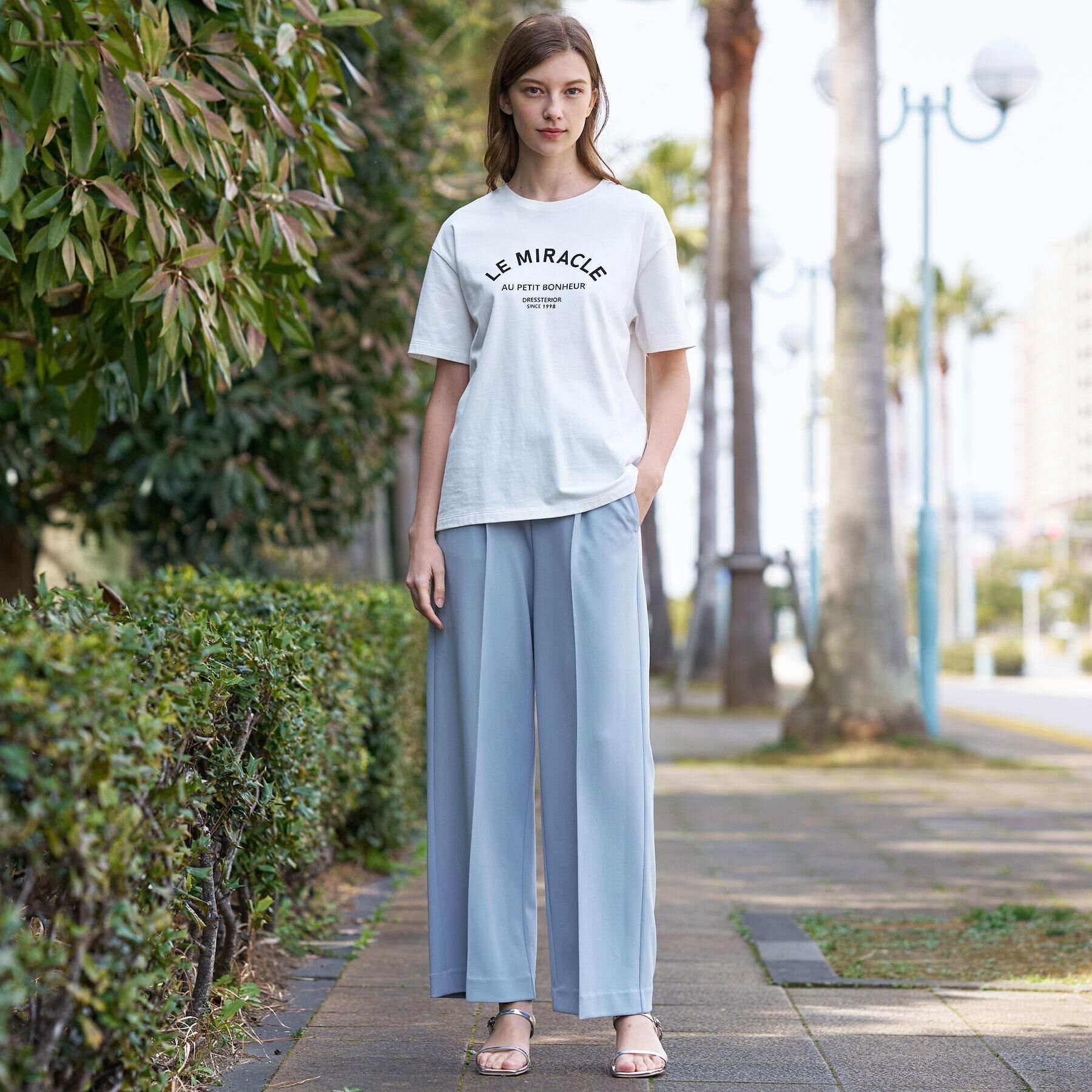 DRESSTERIOR「【接触冷感/ウォッシャブル】センタープレスジョーゼットパンツ」|その他|