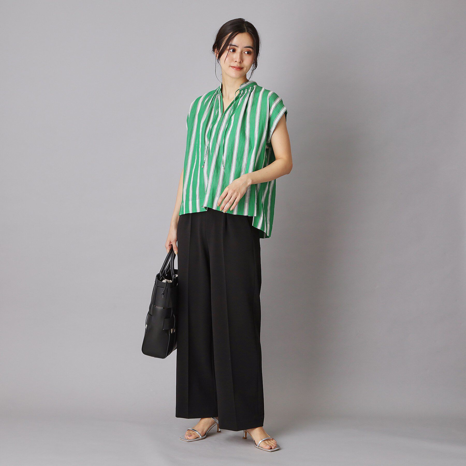 DRESSTERIOR「【接触冷感/ウォッシャブル】センタープレスジョーゼットパンツ」|その他|