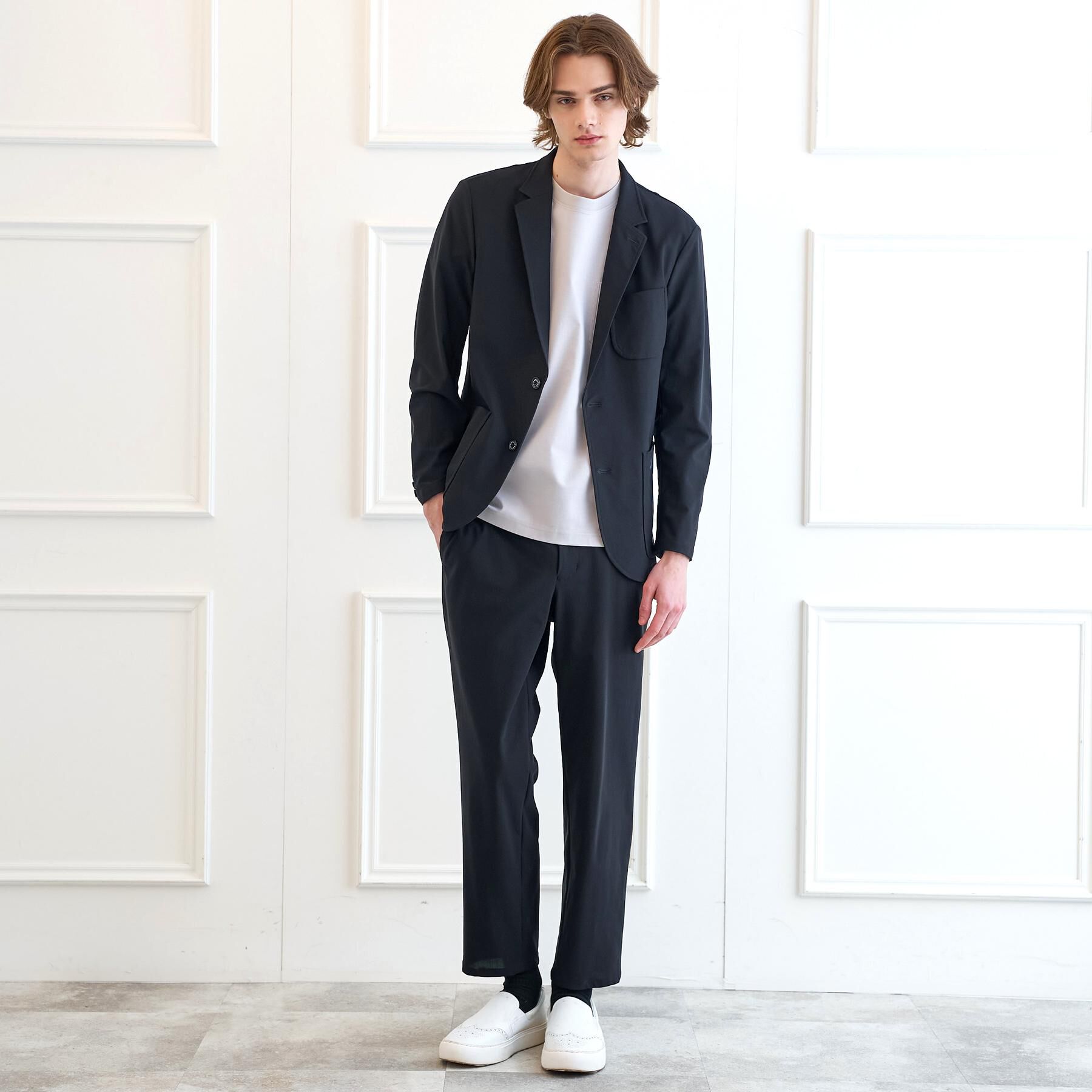 DRESSTERIOR「【セットアップ可/接触冷感/UVカット/ウォッシャブル】AIRTOOL クールストレッチジャケット」|テーラードジャケット|