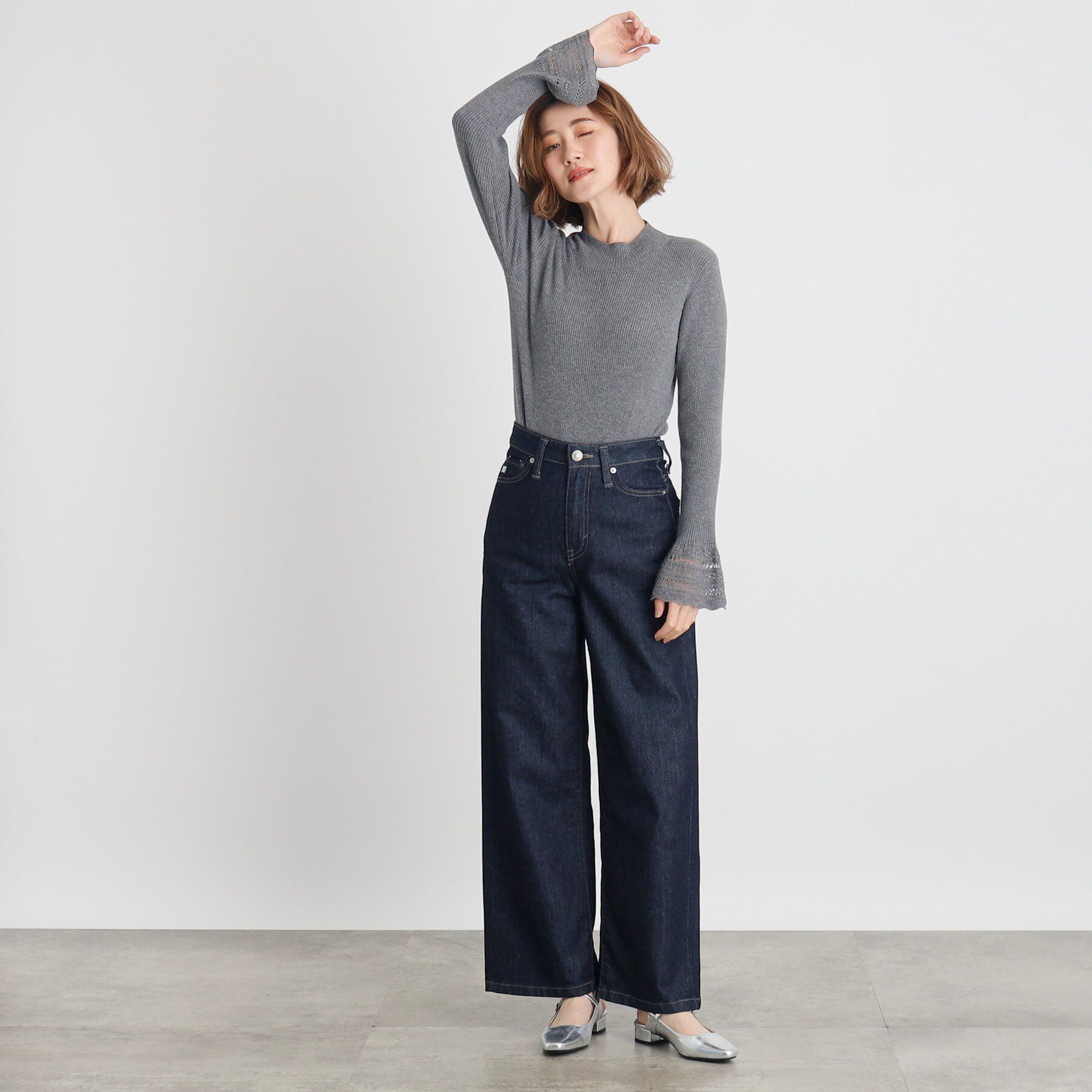 grove「【SOMETHING&times;grove別注】LISAWIDE DENIM PANTS」|デニム|