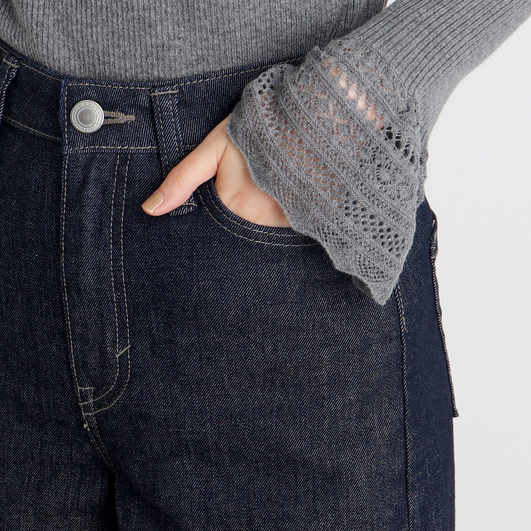 grove「【SOMETHING&times;grove別注】LISAWIDE DENIM PANTS」|デニム|