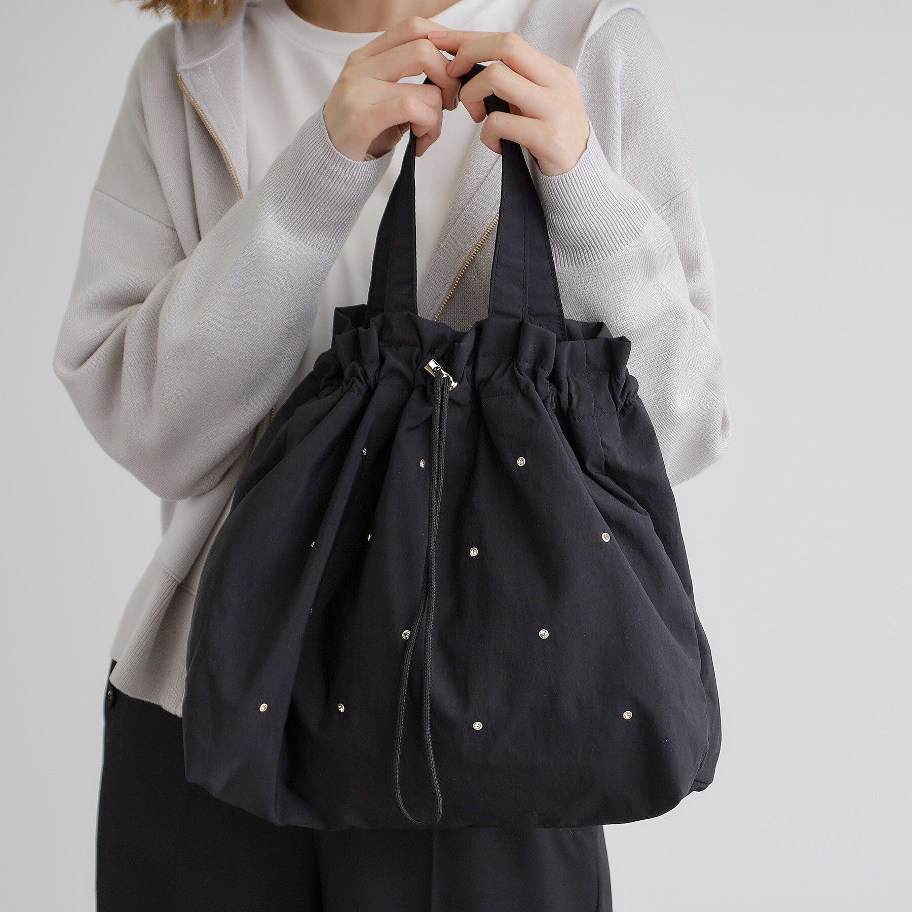 grove「キラストーンドロスト2WAYショルダー」|ショルダー・メッセンジャー|ブラック(019)