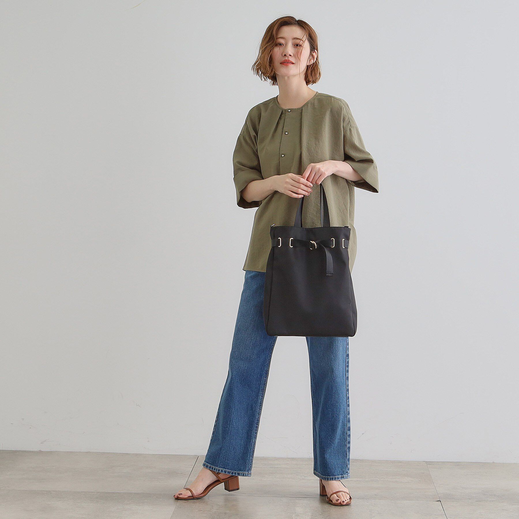 grove「【晴れの日も雨の日も】撥水ベルト2WAYトート」|トートバッグ|