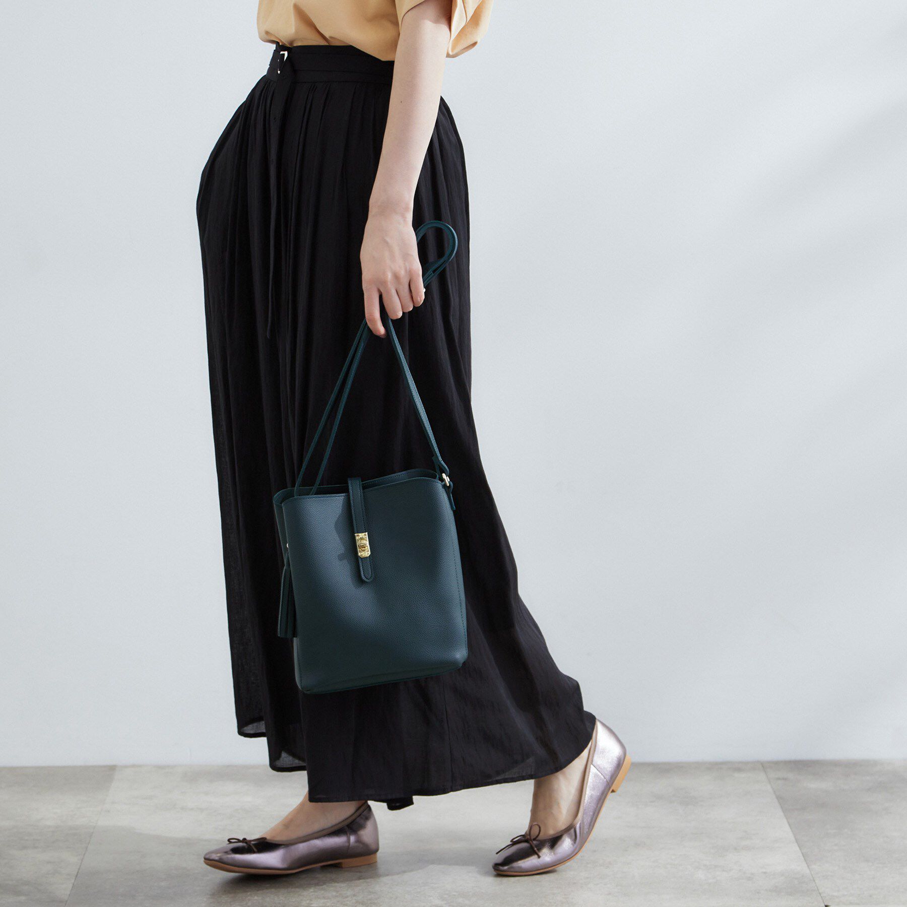 grove「人間工学ベルトタッセル縦型ショルダー」|ショルダー・メッセンジャー|グリーン(024)