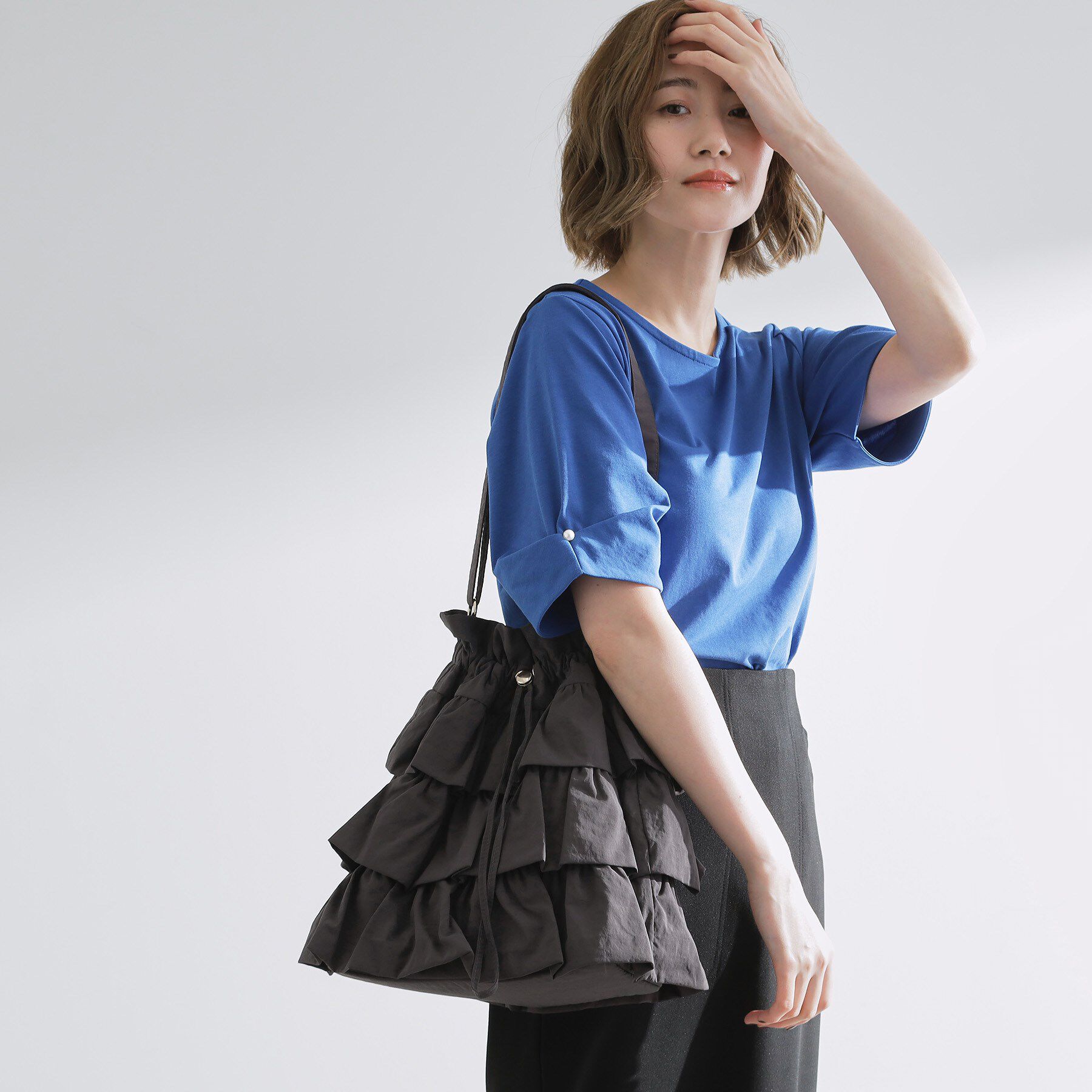 grove「【撥水】ティアードドロストショルダー」|ショルダー・メッセンジャー|