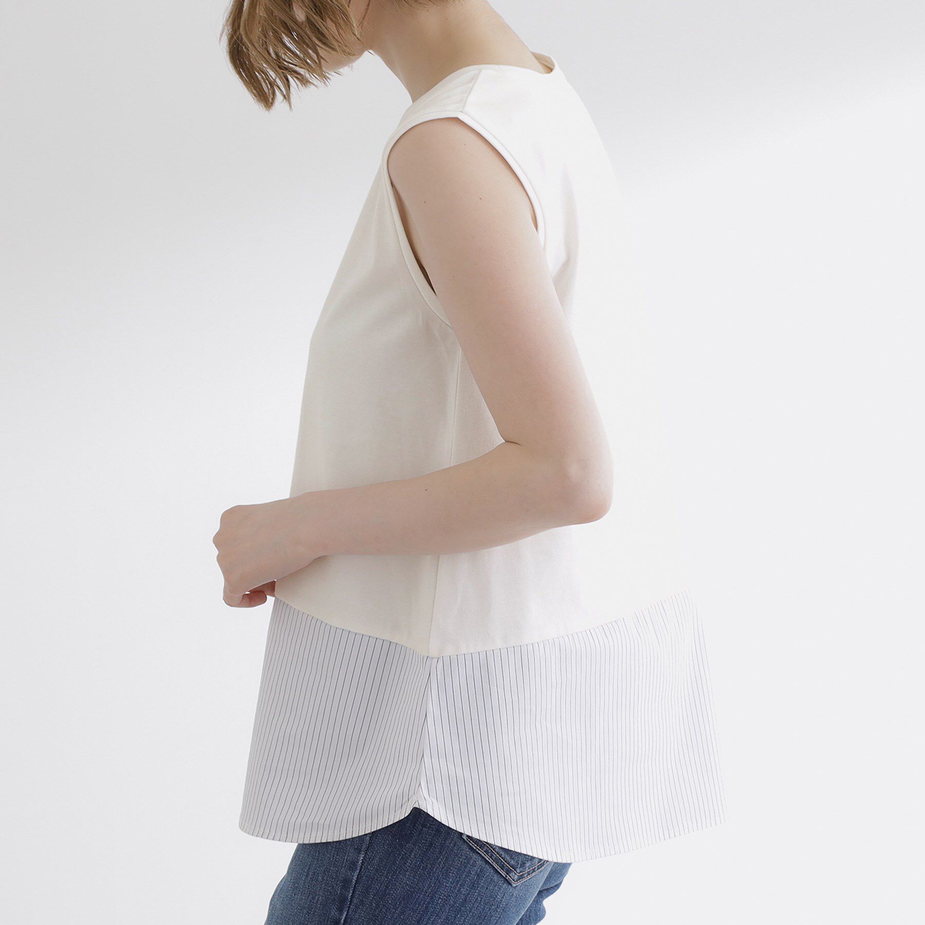 grove「裾切替レイヤードタンク」|キャミソール|