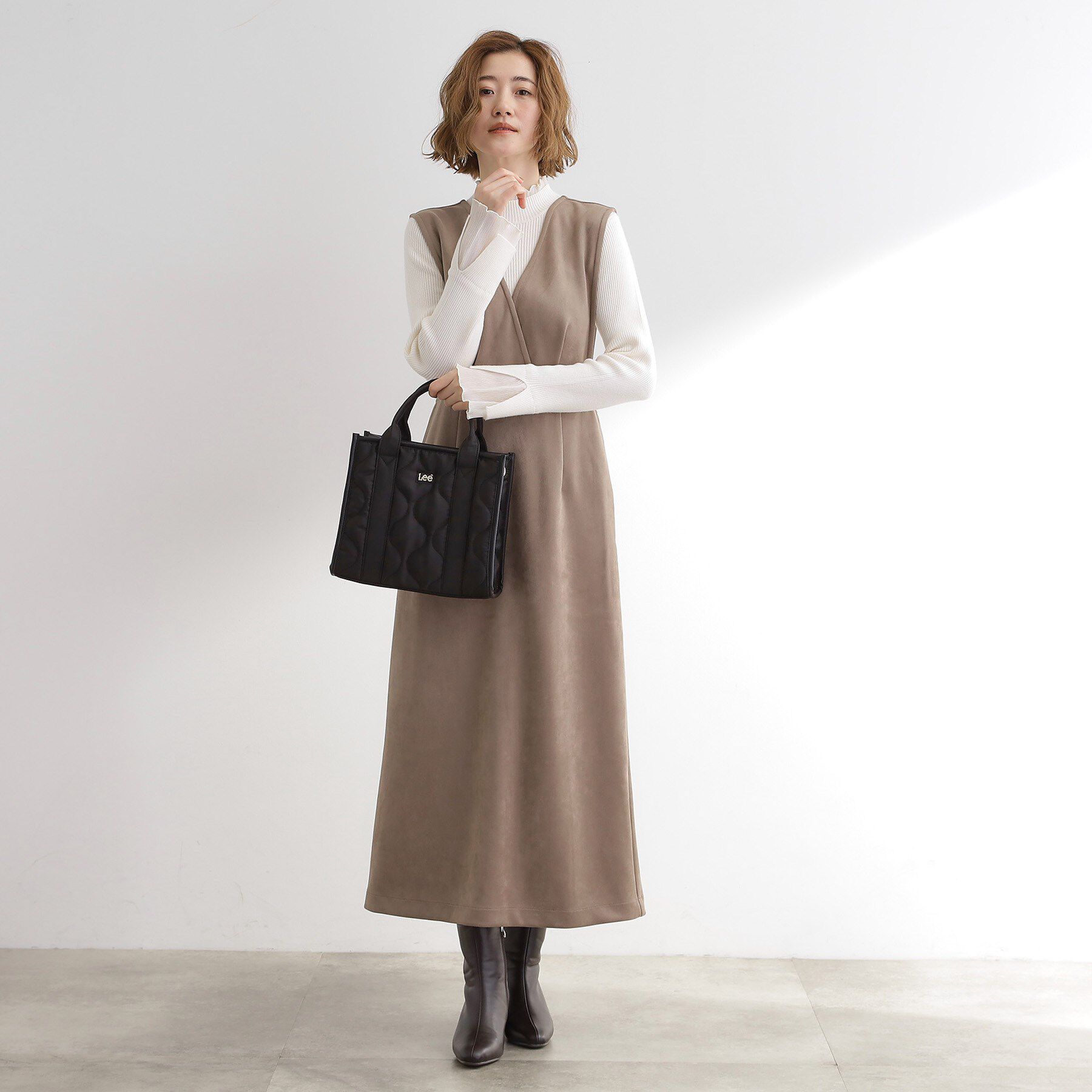 grove「【Lee別注】撥水キルトパイピング2WAYトート」|トートバッグ|