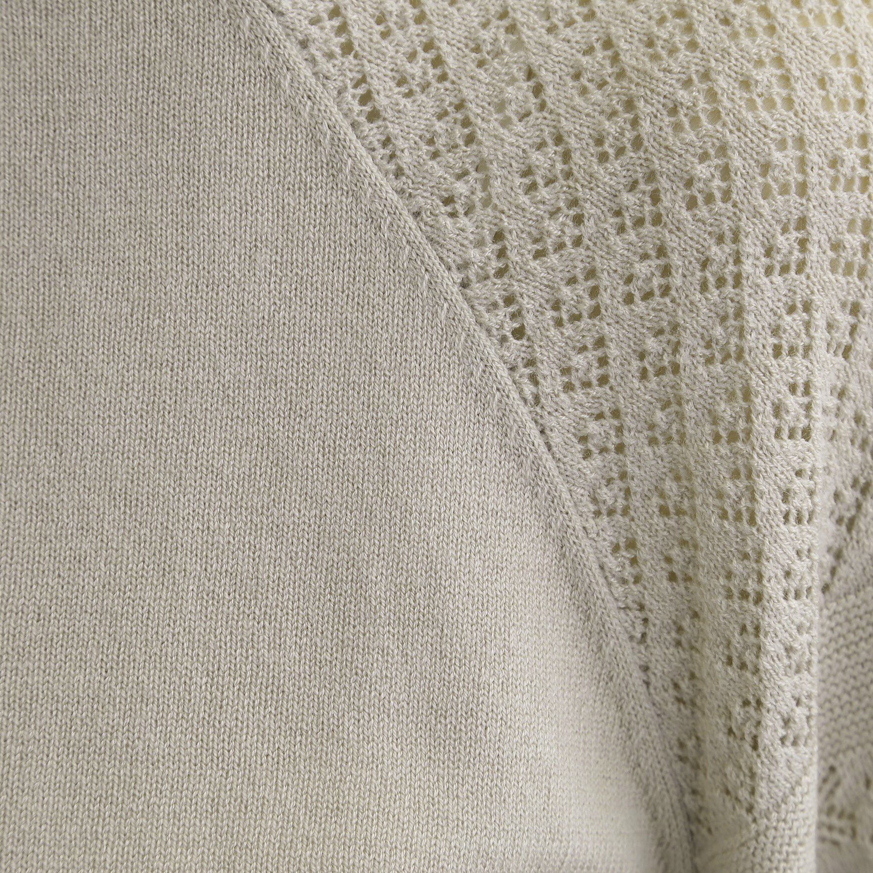 grove「【最終お値下げ！！】袖レース編みラグランスリーブニット」|ニット・セーター|