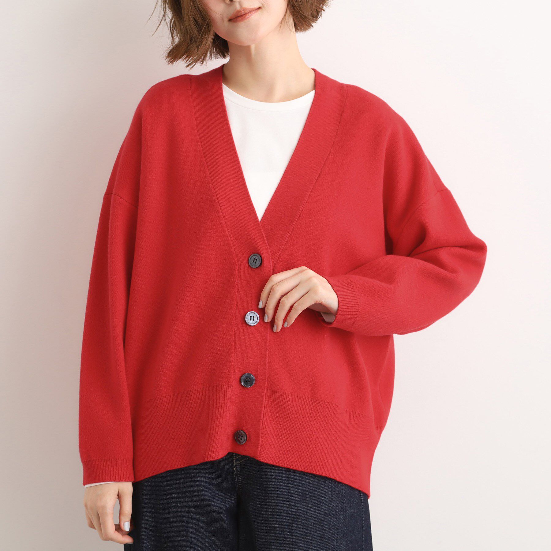 grove「季節に映える　ニットカーディガン」|カーディガン|