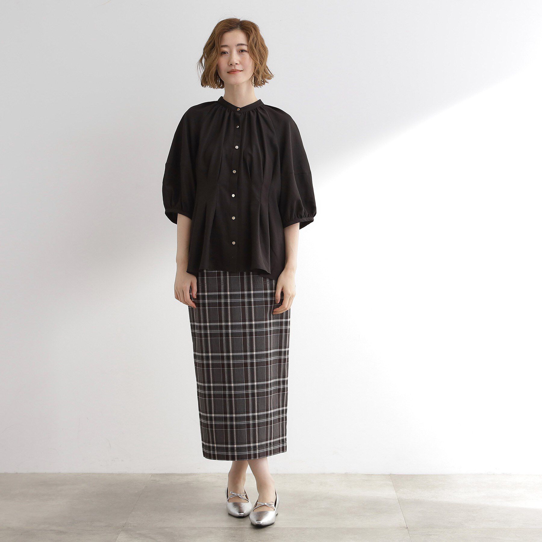 grove「ウエストタックチュニックブラウス」|シャツ・ブラウス|