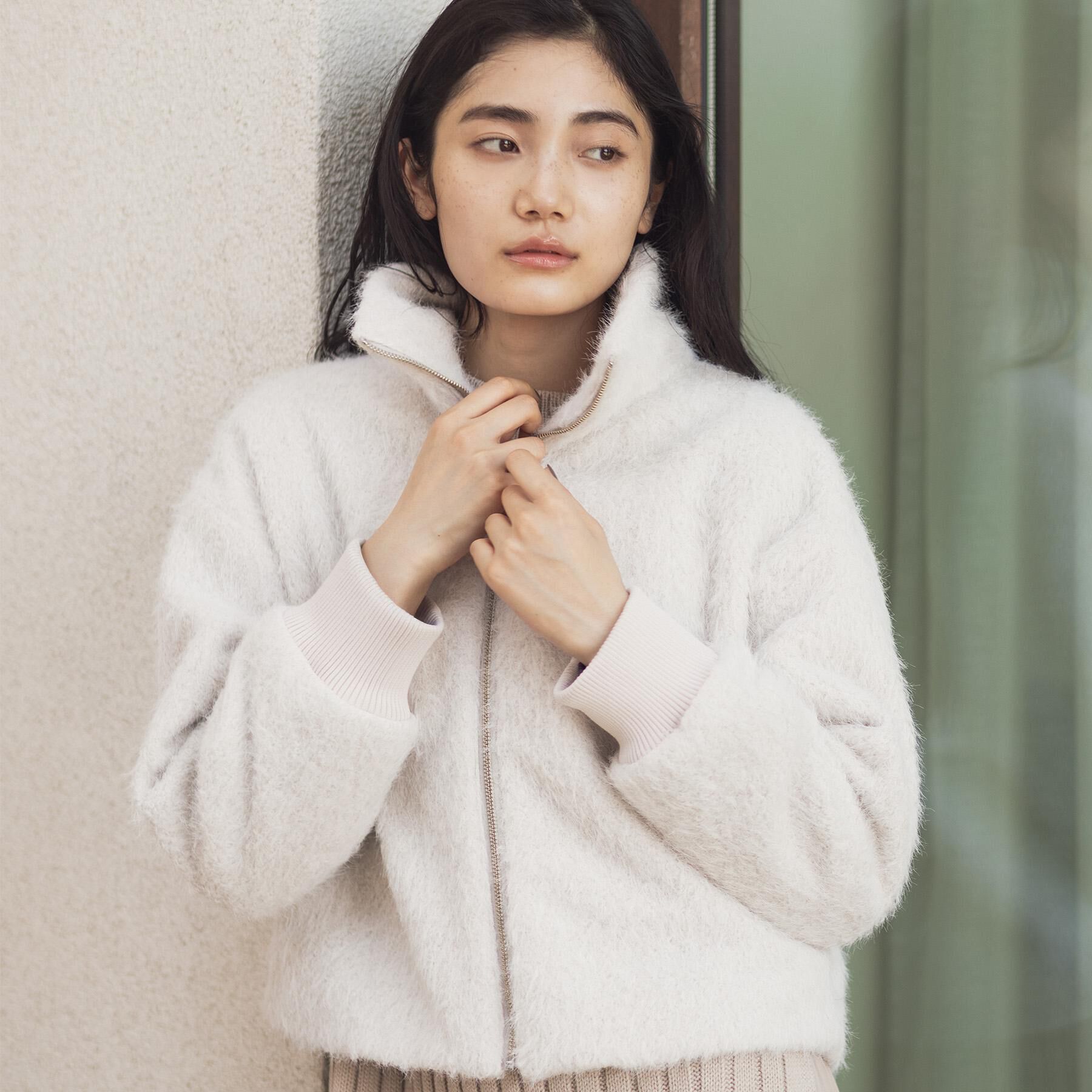 grove「ふんわりと包み込む、リュクスなフェイクファーブルゾン」|ブルゾン・スタジャン|